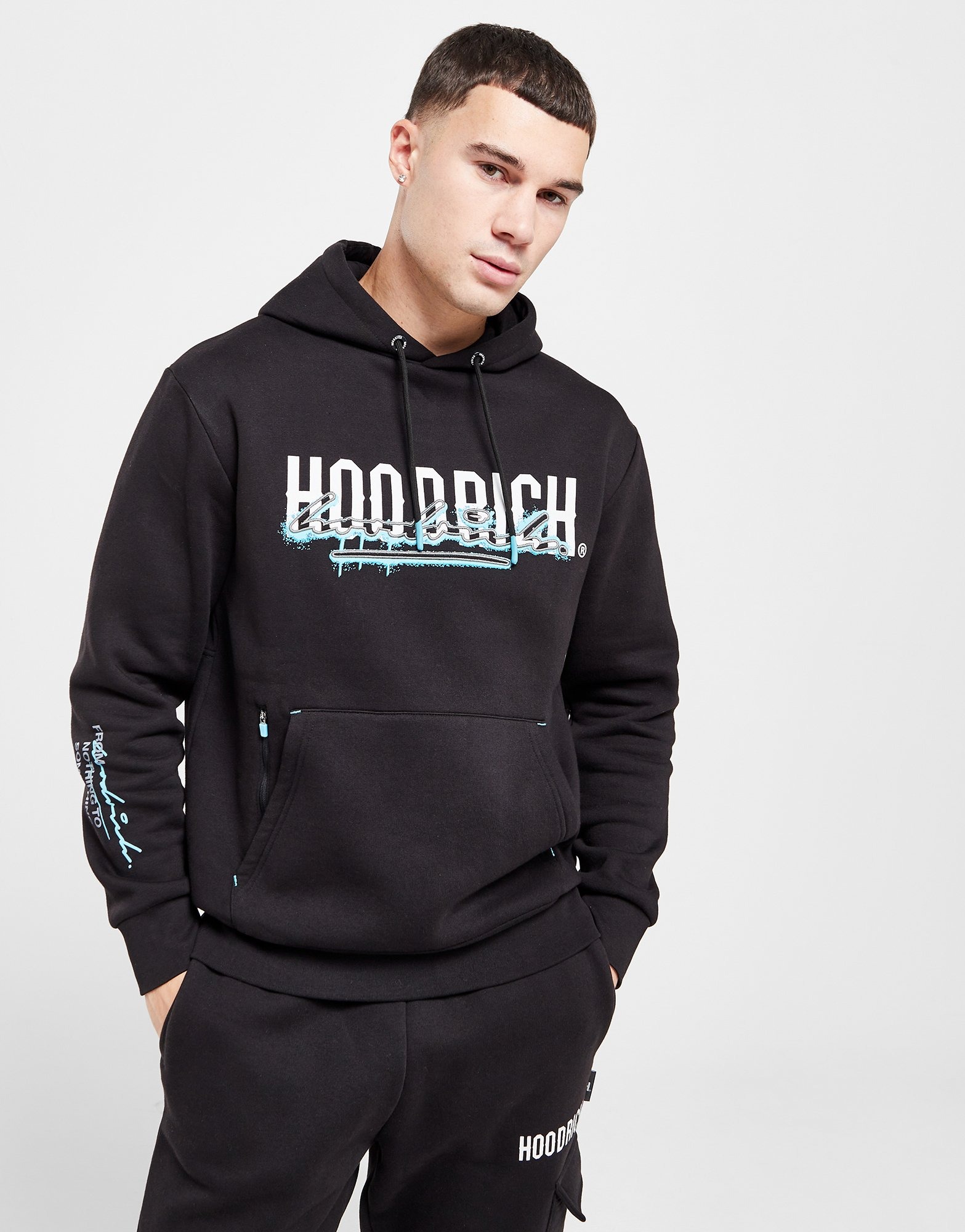 Black Hoodrich Splatter Hoodie | JD Sports