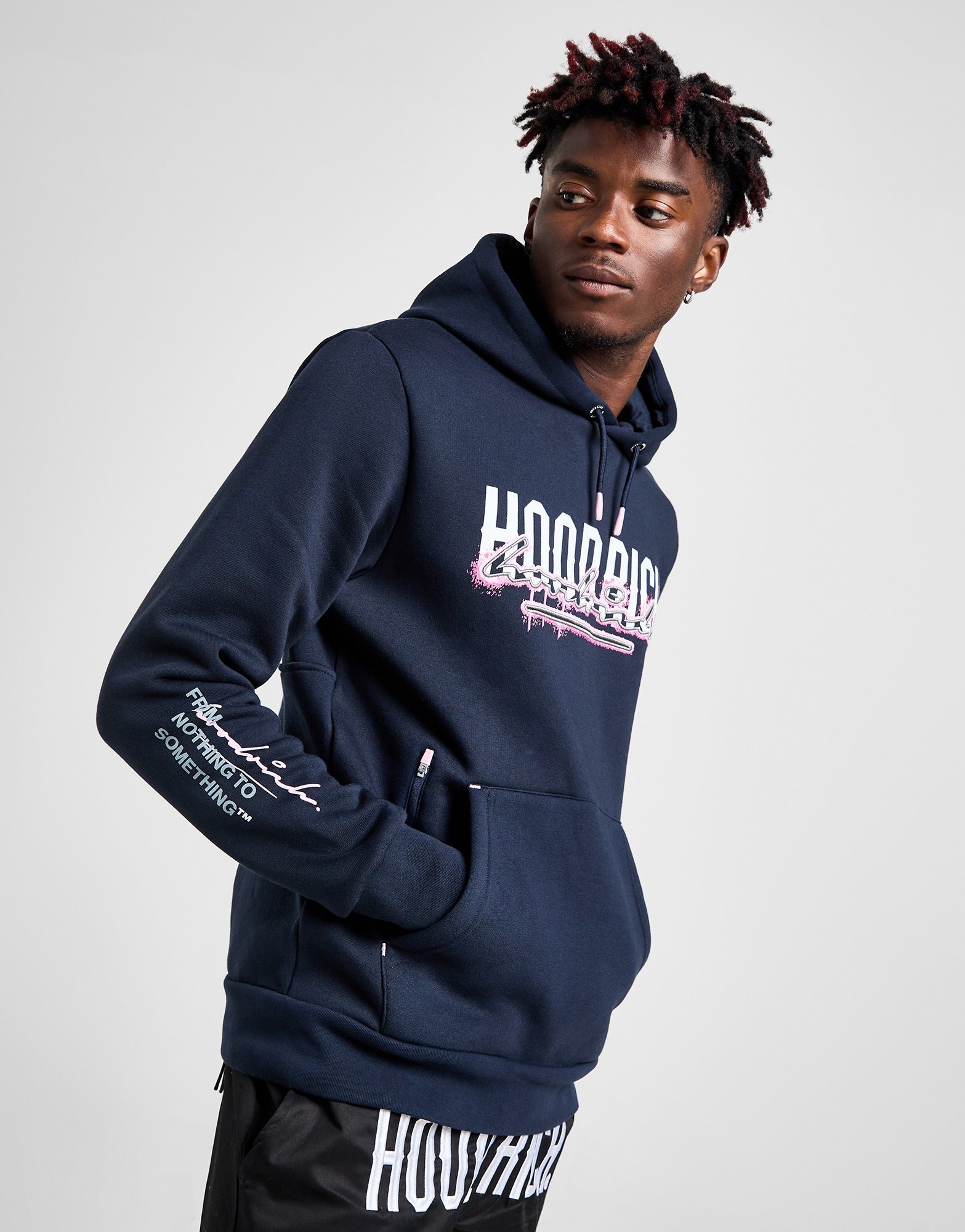 Navy Hoodrich Splatter Hoodie | JD Sports