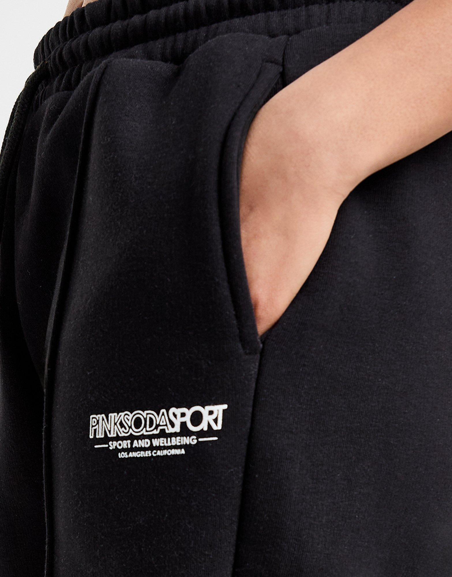 Black Pink Soda Sport Fuse Joggers JD Sports UK