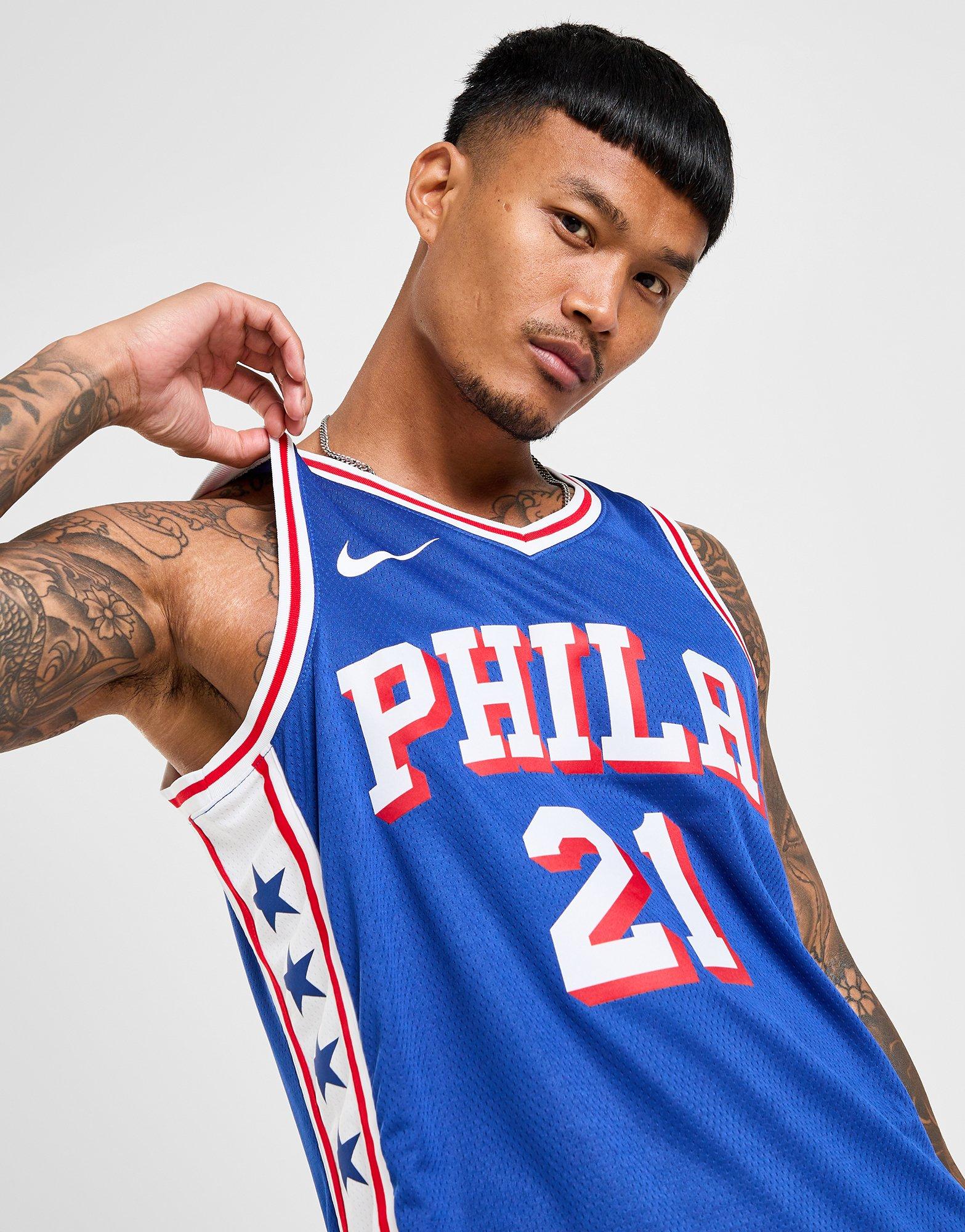 Blue Nike NBA Philadelphia 76ers Embiid 21 Icon Jersey JD Sports Global