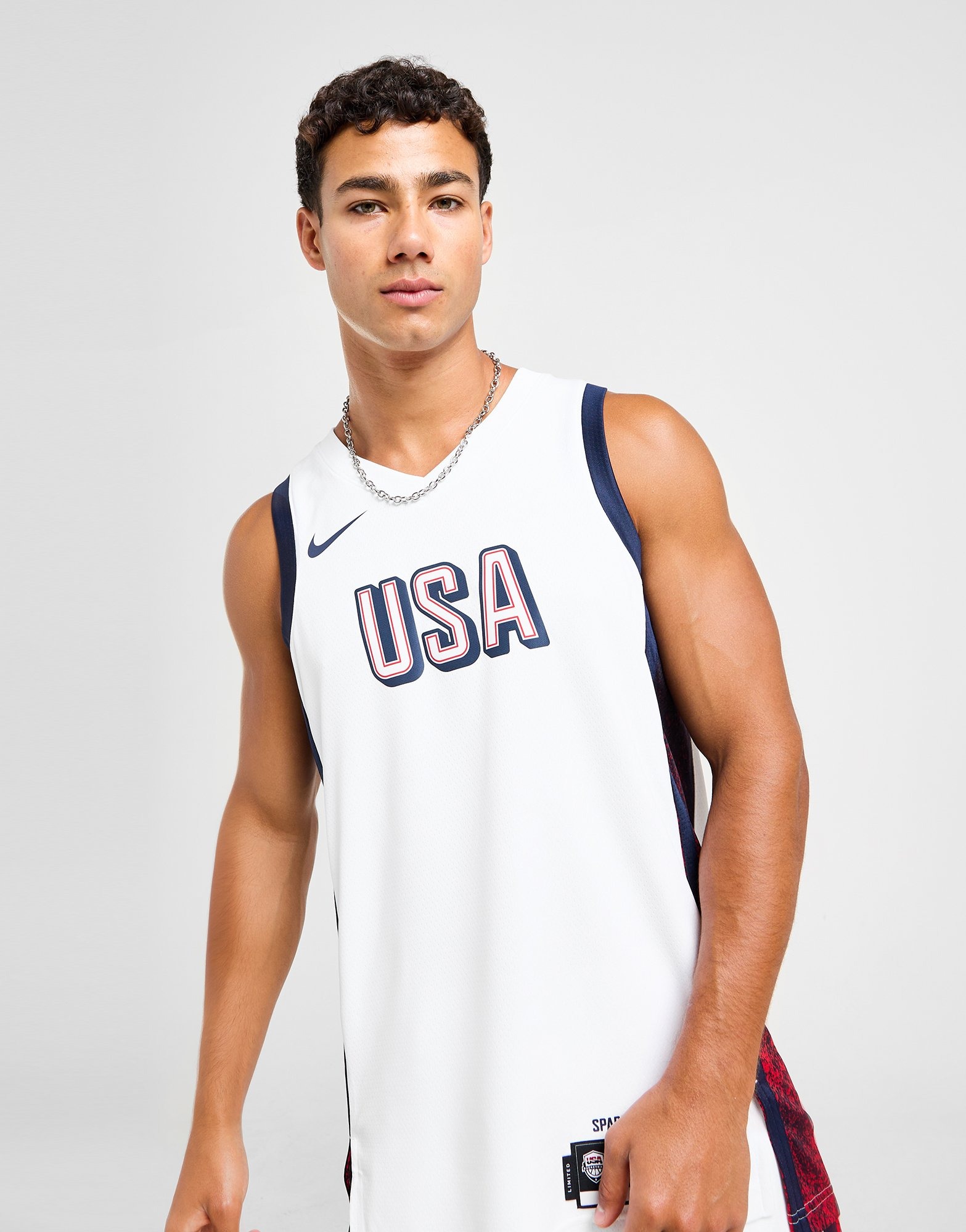 White Nike Team USA 2024 Home Jersey - JD Sports