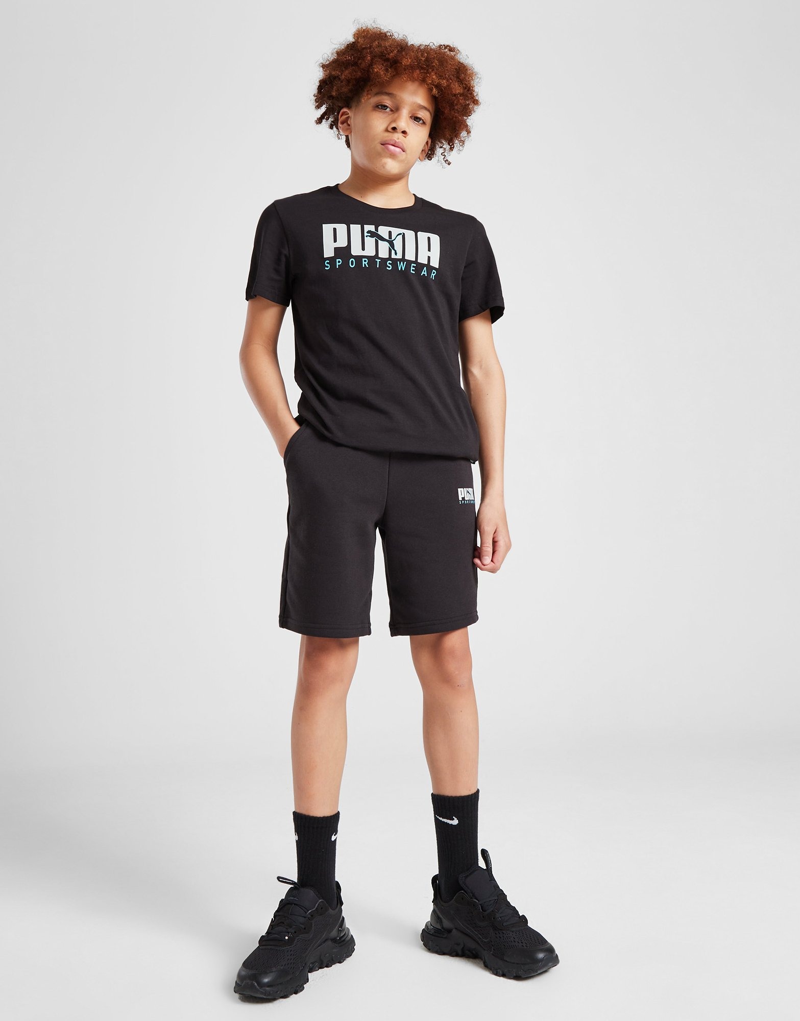 Black PUMA Core T-Shirt Junior | JD Sports UK