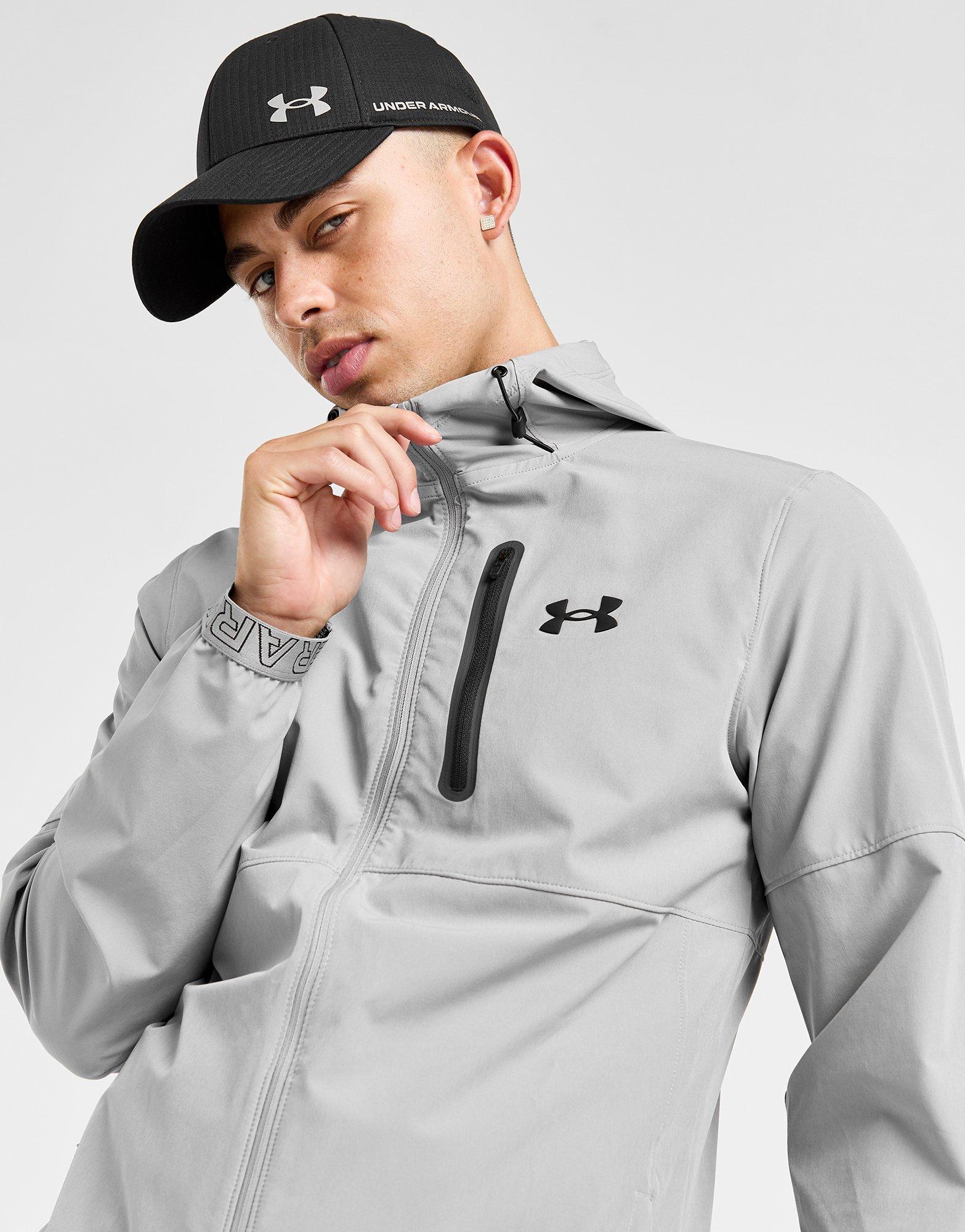 Grey Under Armour Vanish Woven Zip Hoodie Heren | JD Sports