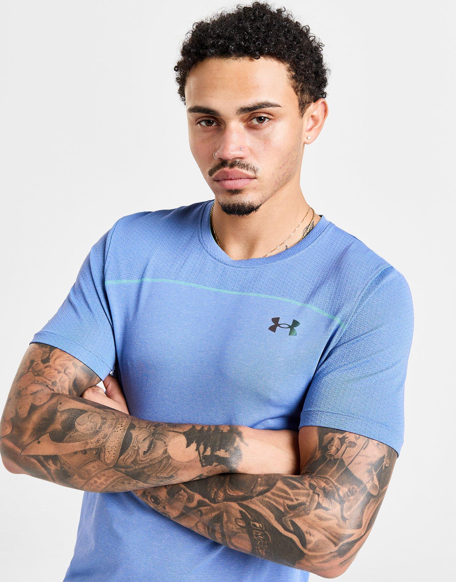 Blue Under Armour RUSH Seamless TShirt JD Sports UK