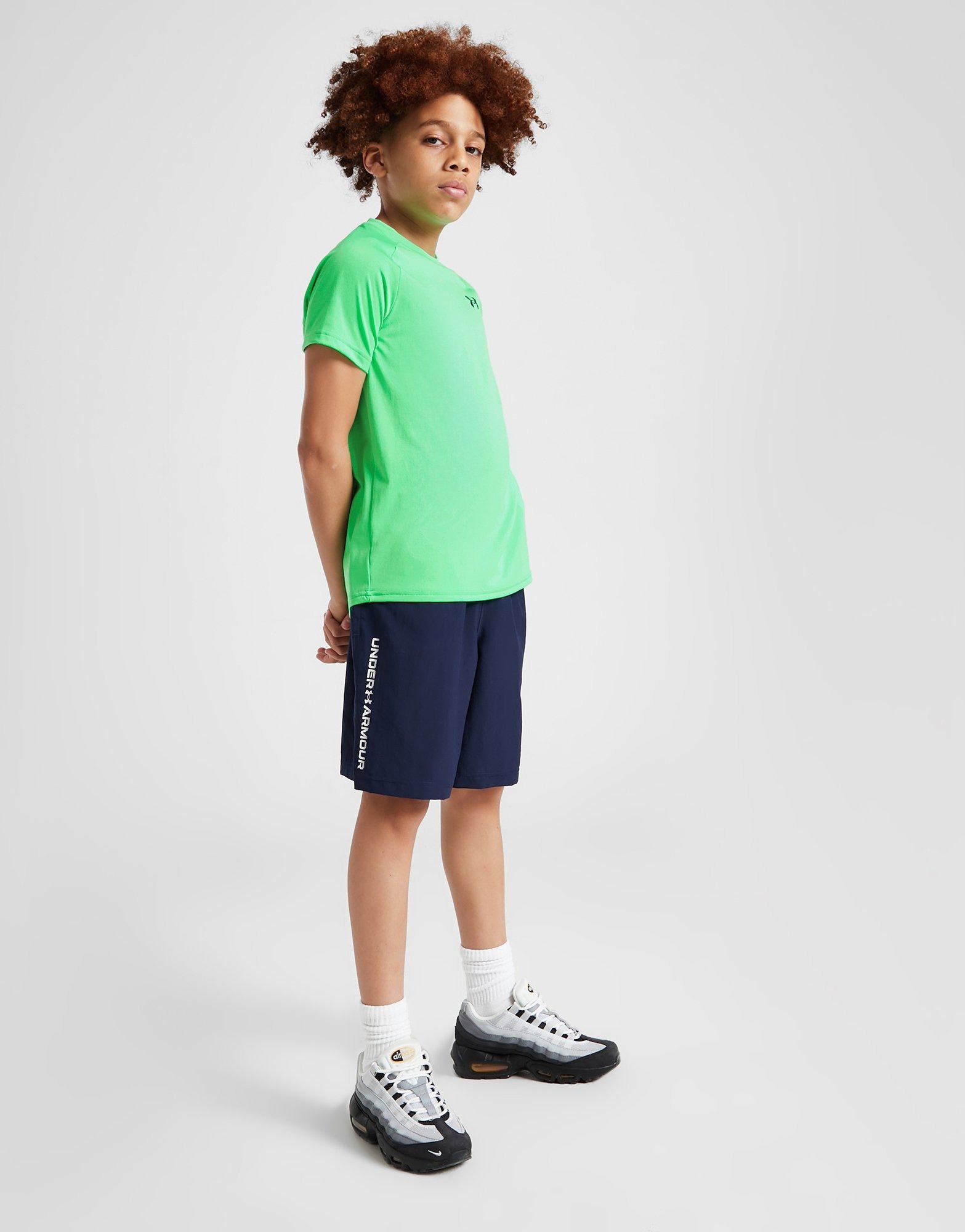 Blue Under Armour Woven Wordmark Shorts Junior - JD Sports NZ