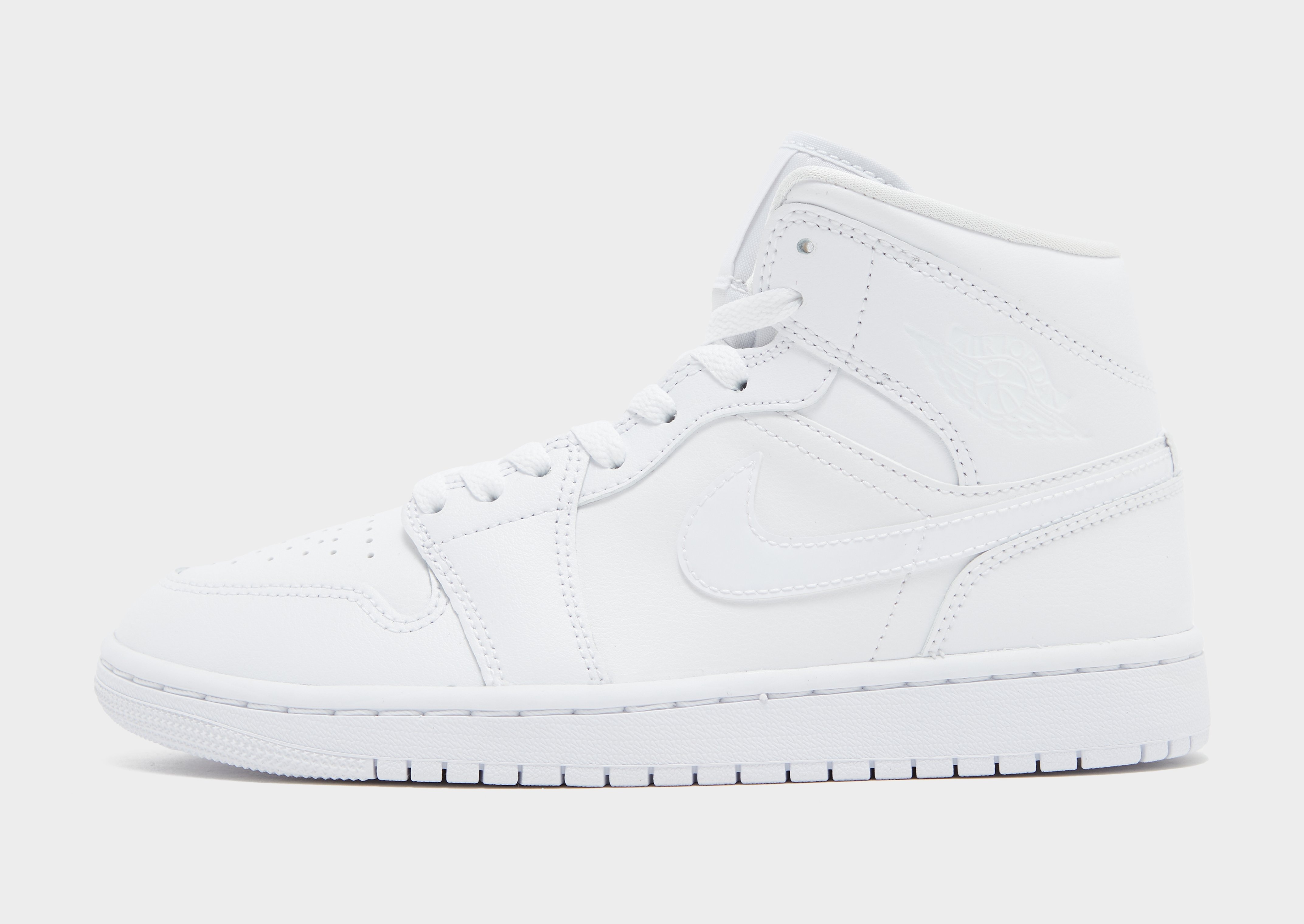 White White White Jordan Air 1 Mid Dam JD Sports Sveirge