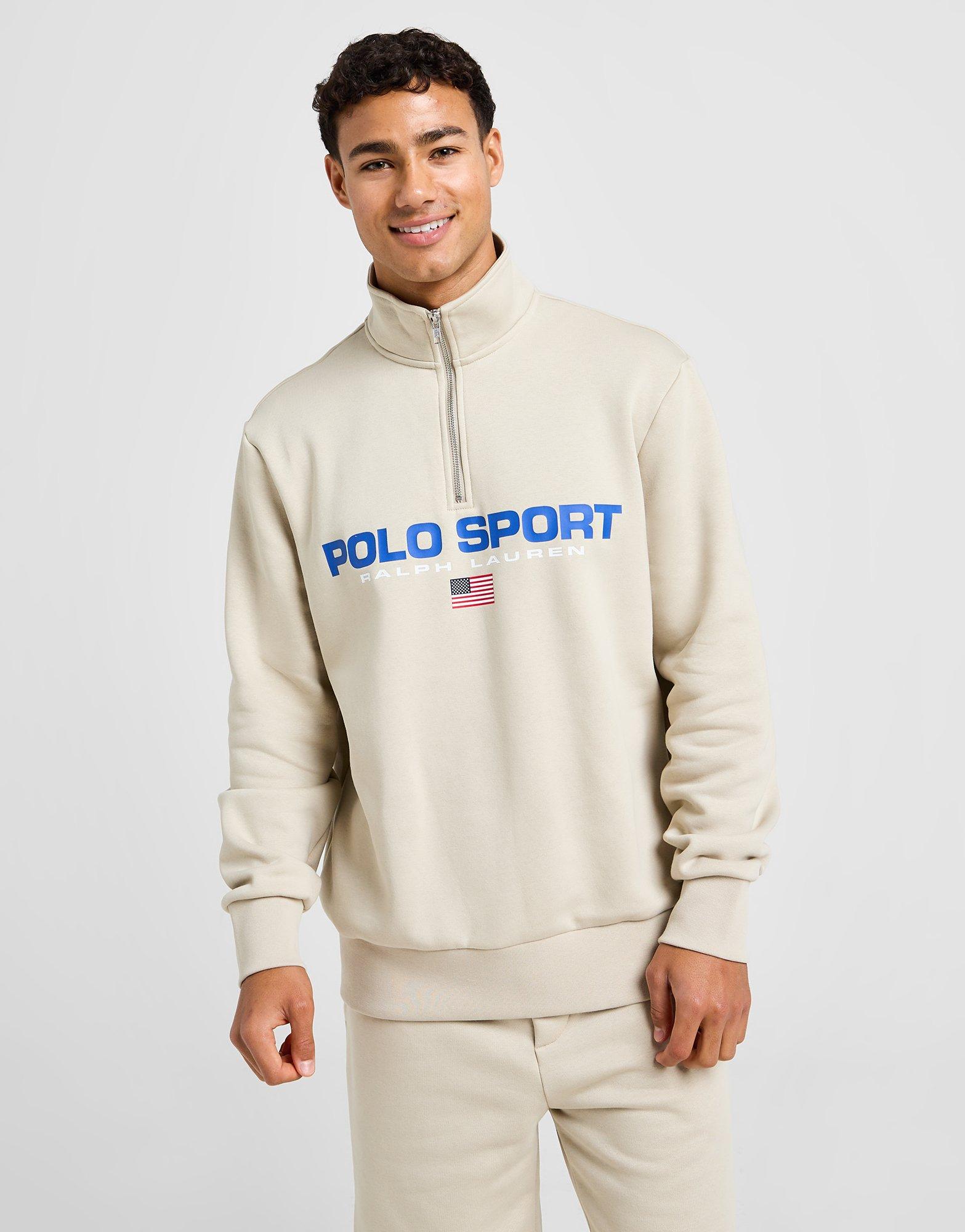 Brown Polo Sport 1 2 Zip Sweatshirt JD Sports UK