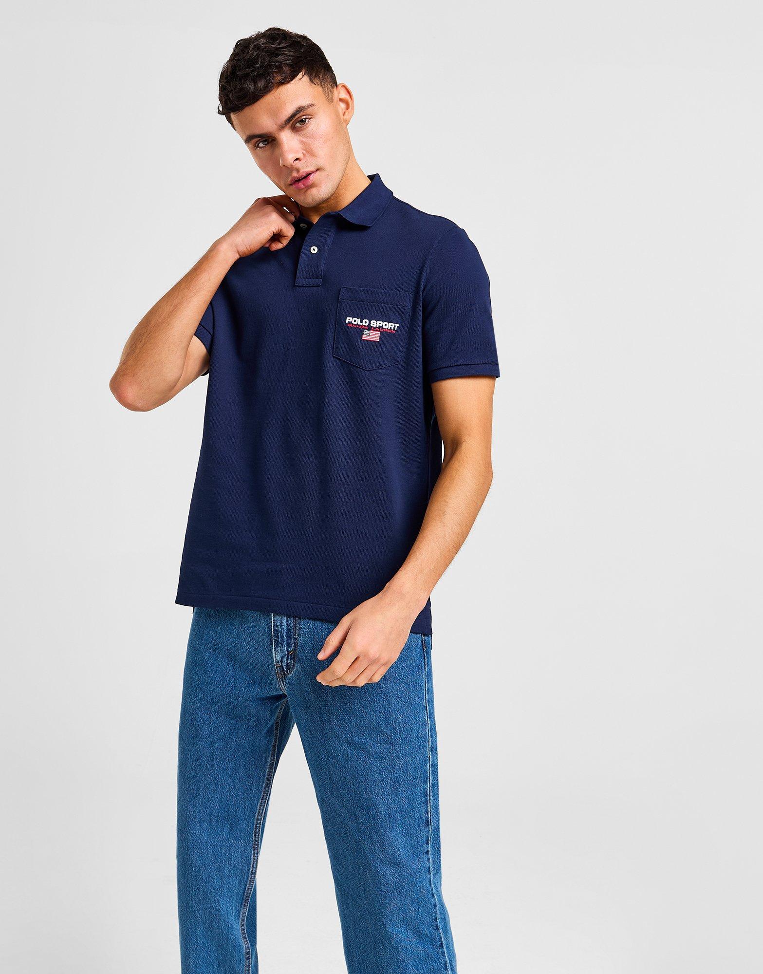 Blue polo shop sport