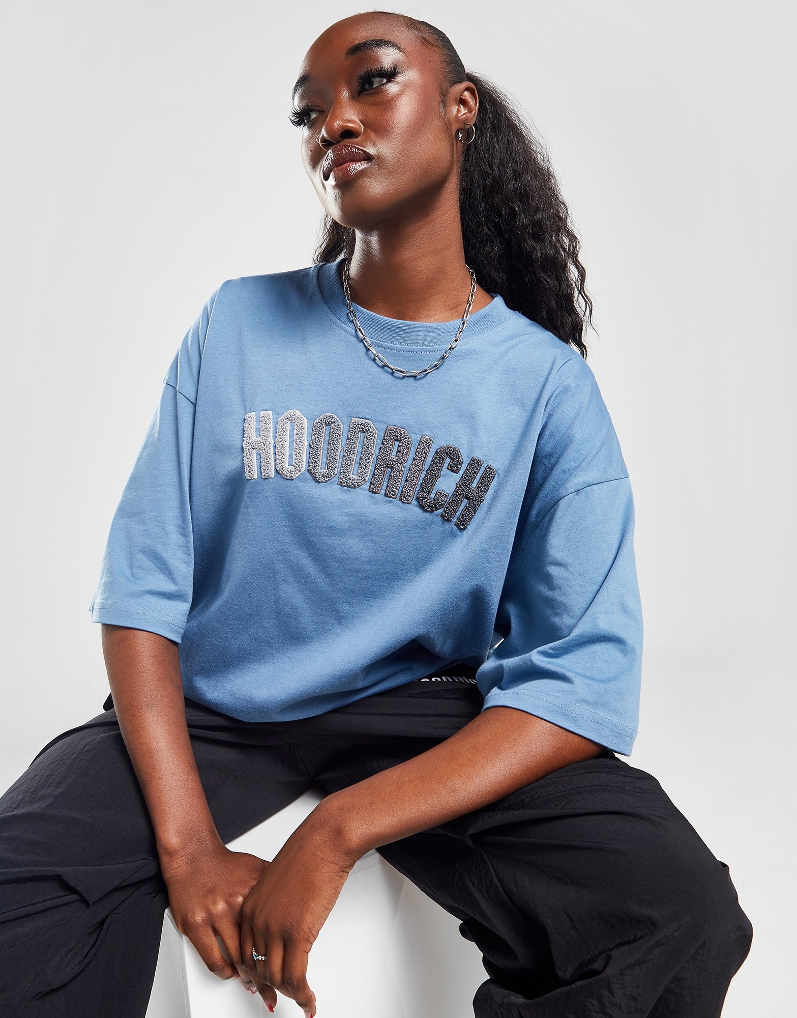 Blue Hoodrich Kraze Boyfriend TShirt JD Sports UK