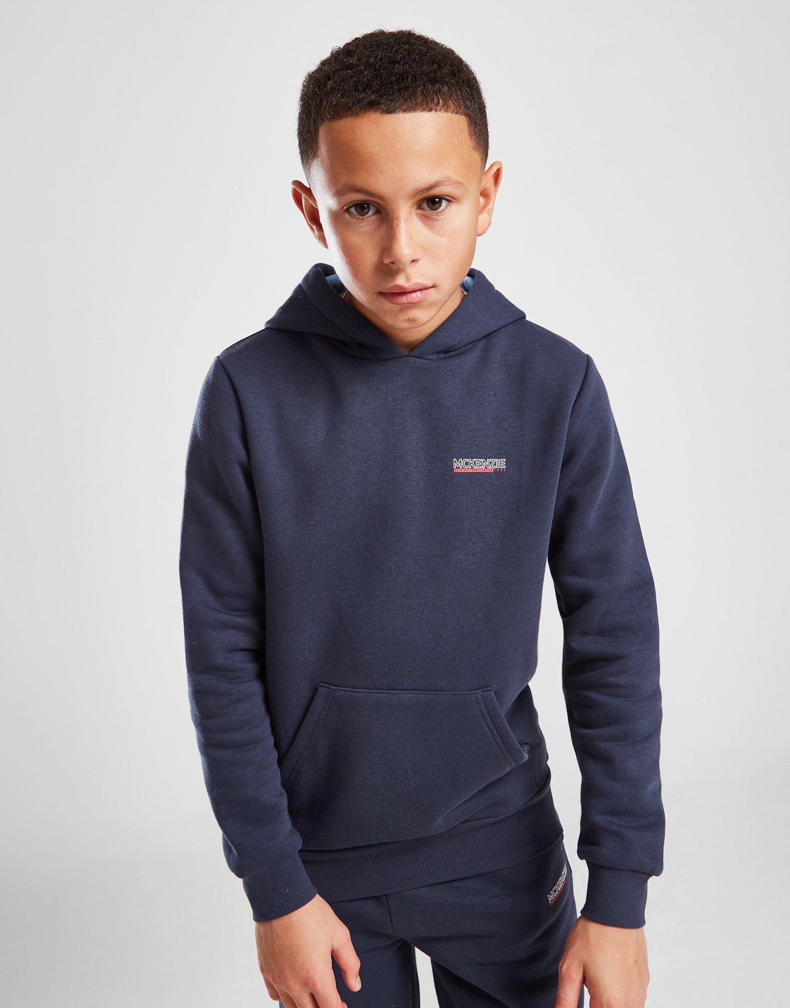 Blue McKenzie Essential Fleece Overhead Tracksuit Children - JD Sports  Global