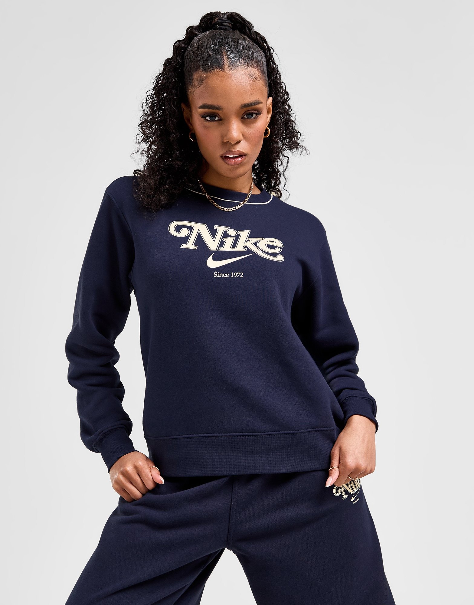 Nike blue jumper womens sale