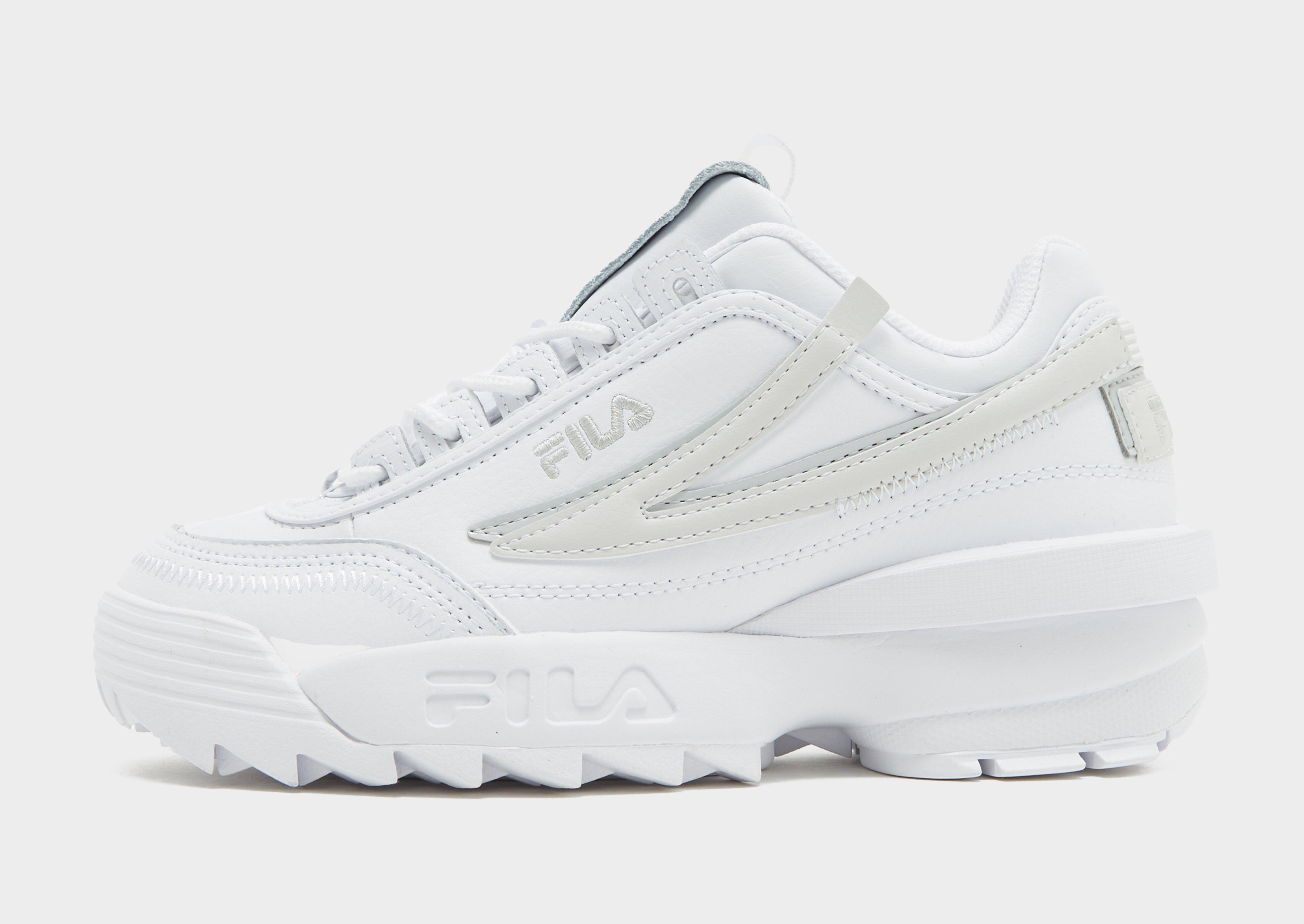 White Fila Disruptor II Women s JD Sports NZ