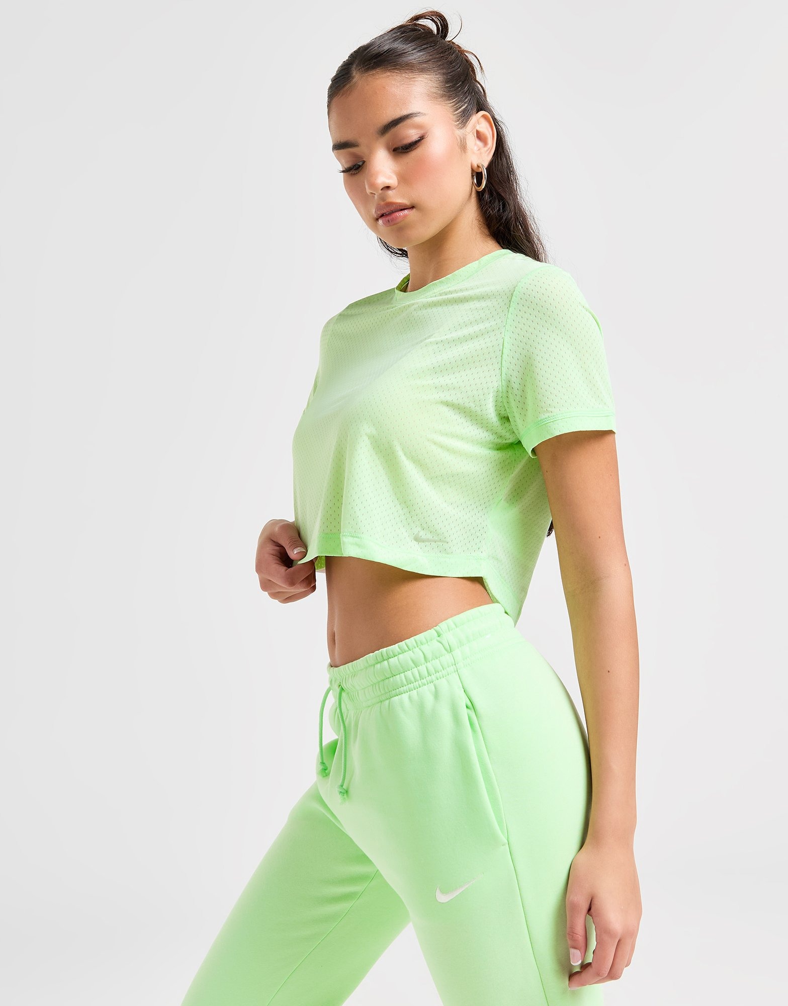 Green Nike Running Breathe Tshirt JD Sports