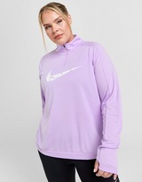 Nike Camiseta Swoosh 1/4 Cremallera Plus Size