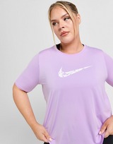 Nike T-shirt Manches Courtes Swoosh Grande Taille Femme