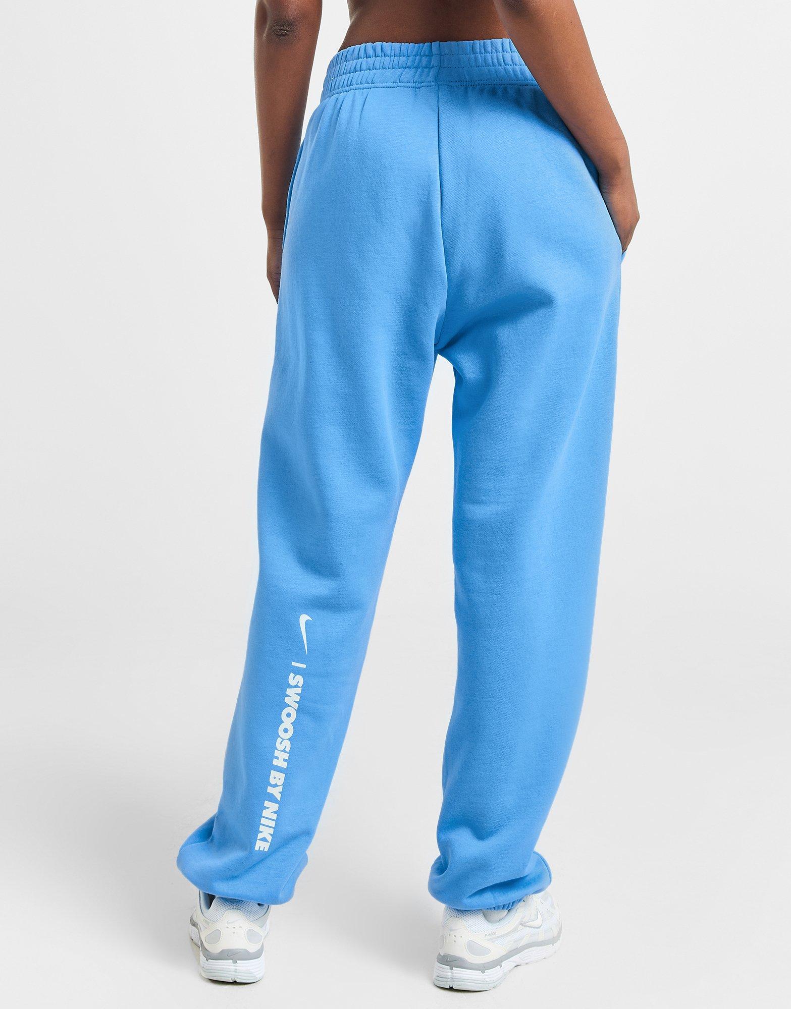 Blue Nike Swoosh Oversized Joggers JD Sports UK