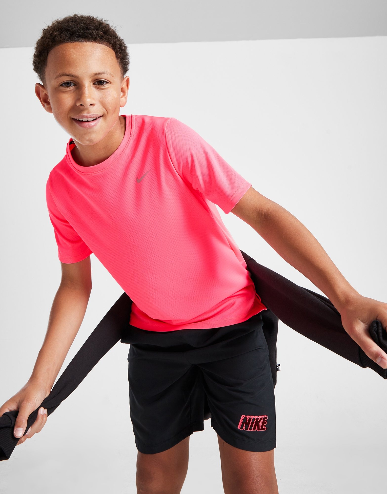 Pink Nike Miler T Shirt Junior JD Sports Global