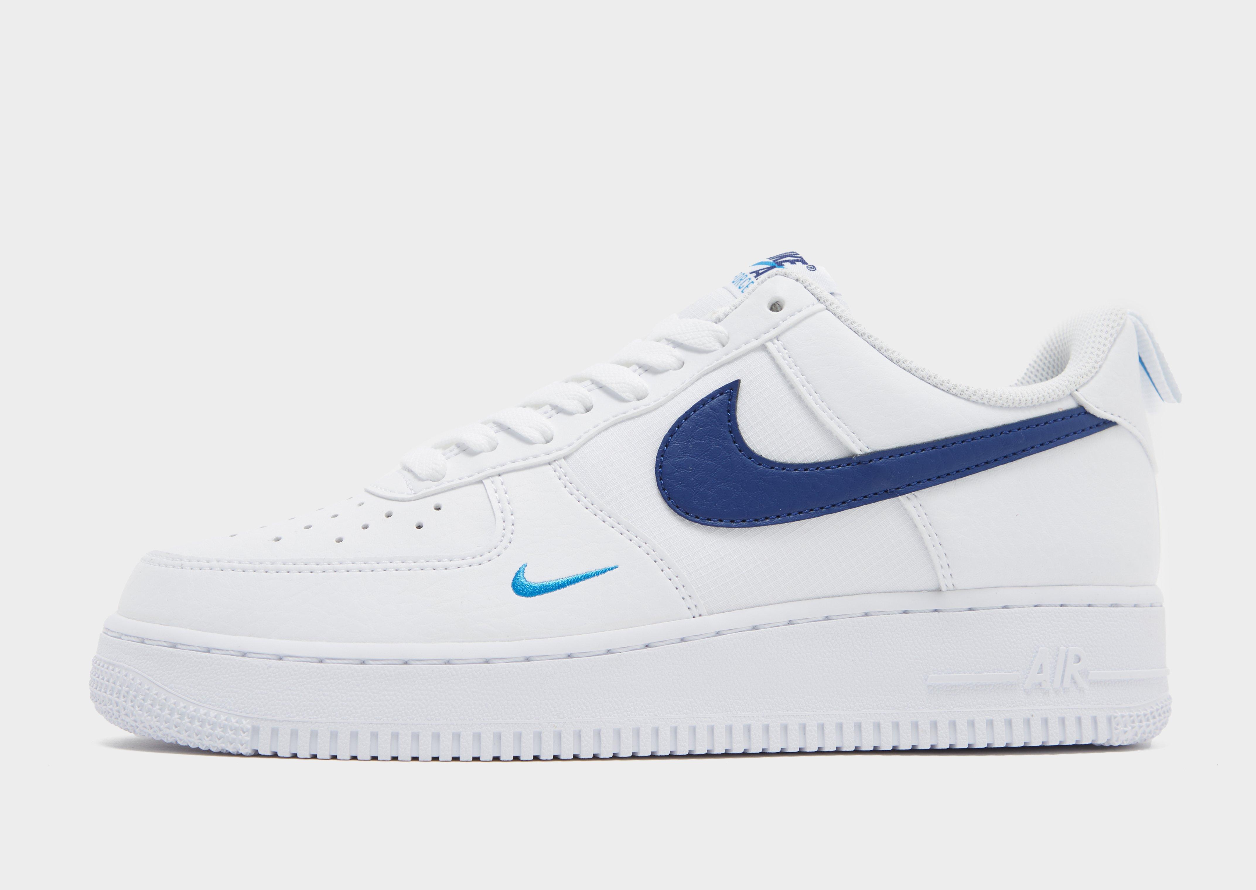 Nike air force wit met blauw on sale