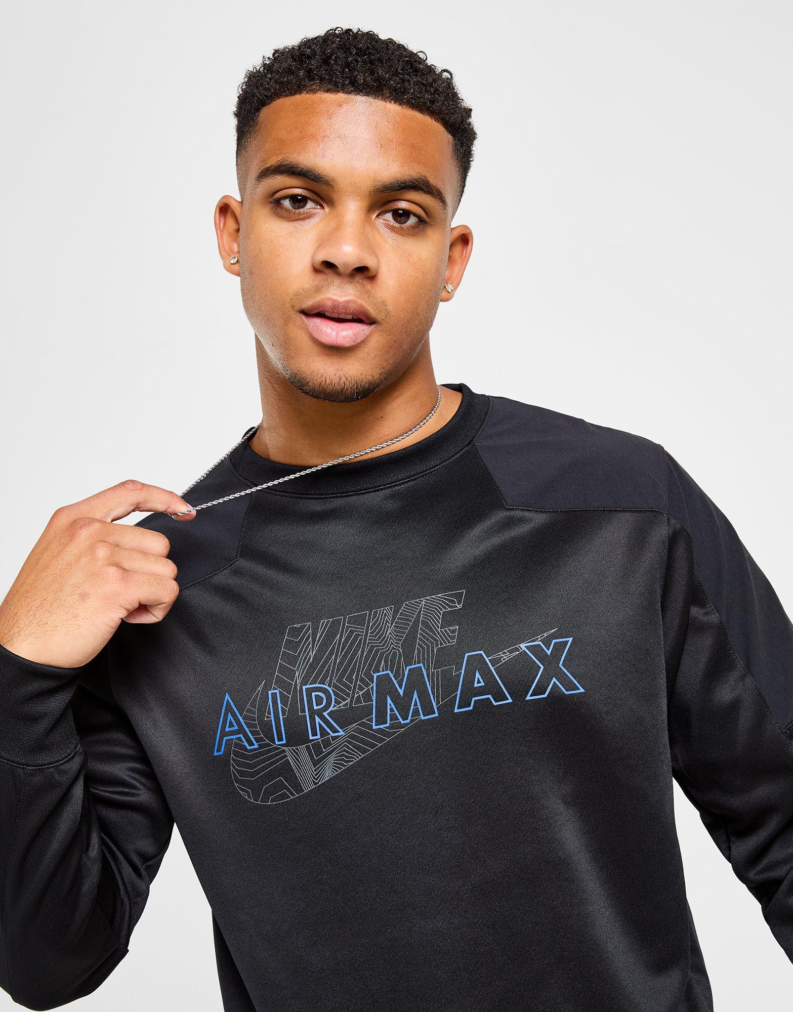 Nike air crew sweatshirt black on sale