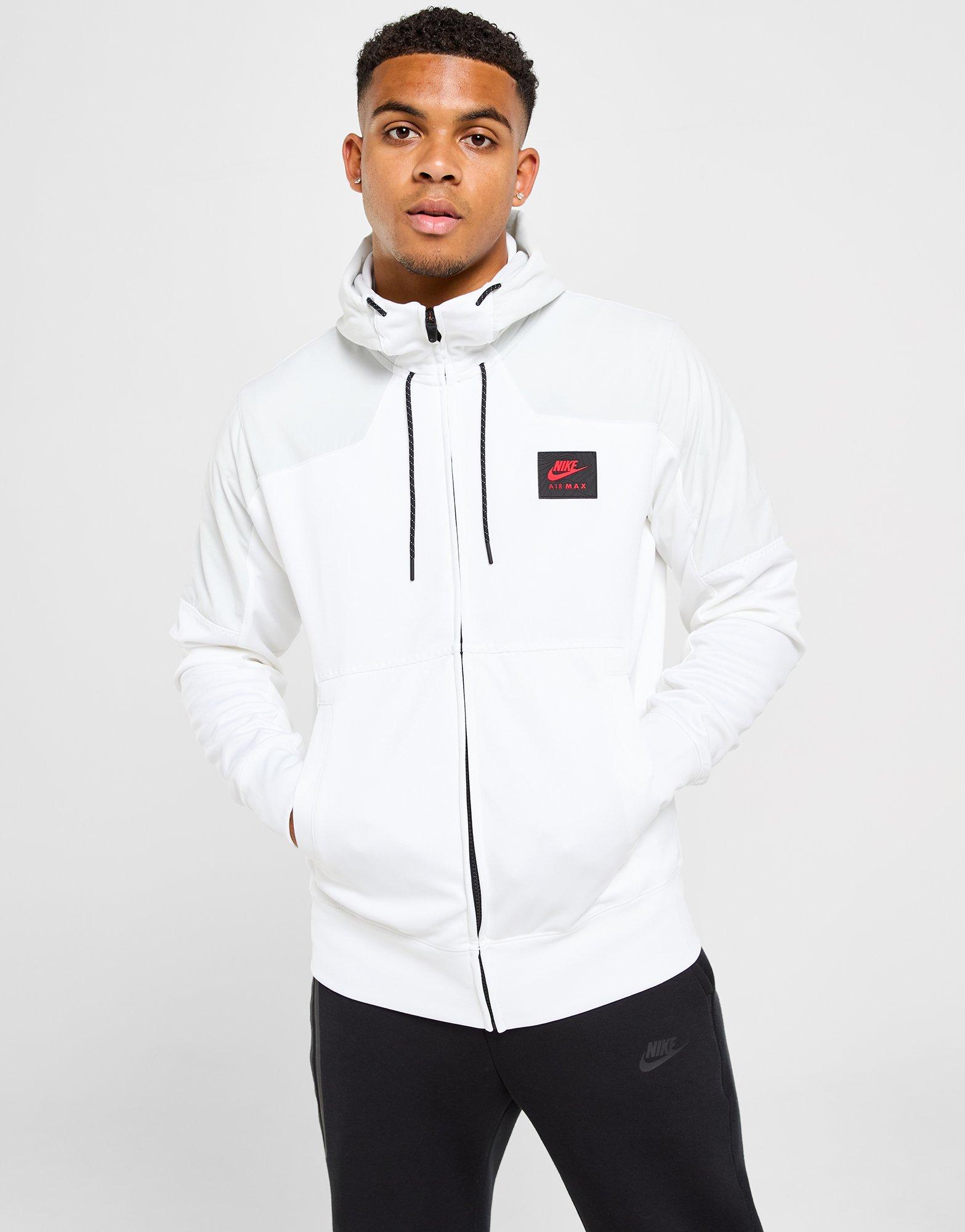 White Nike Air Max Full Zip Hoodie - JD Sports NZ