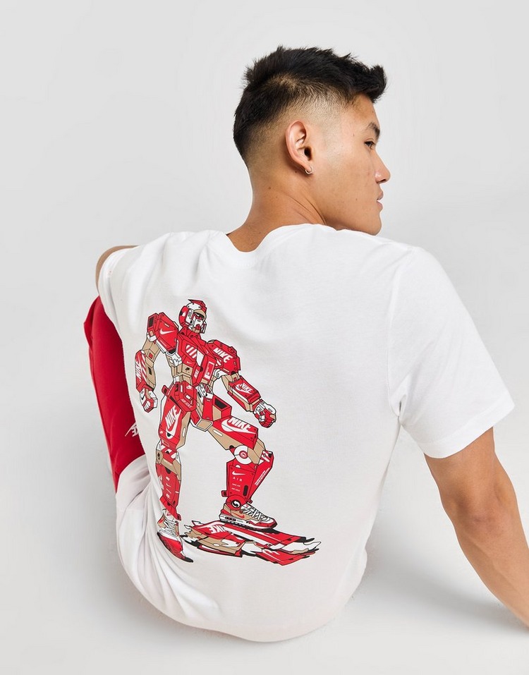 White Nike Air Box Robot T-Shirt | JD Sports UK