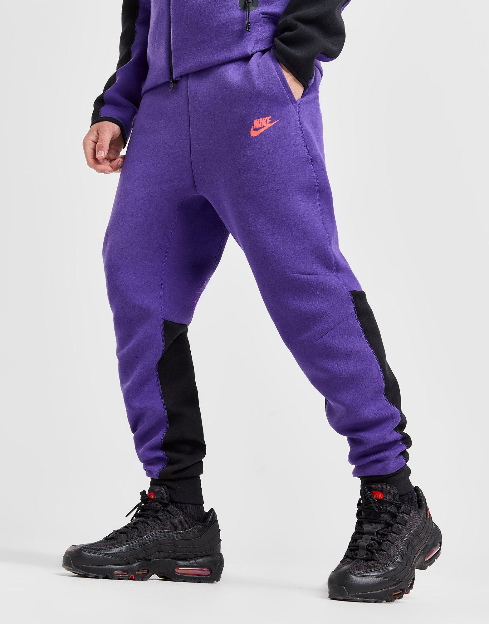 Nike tech fleece purple joggers sale