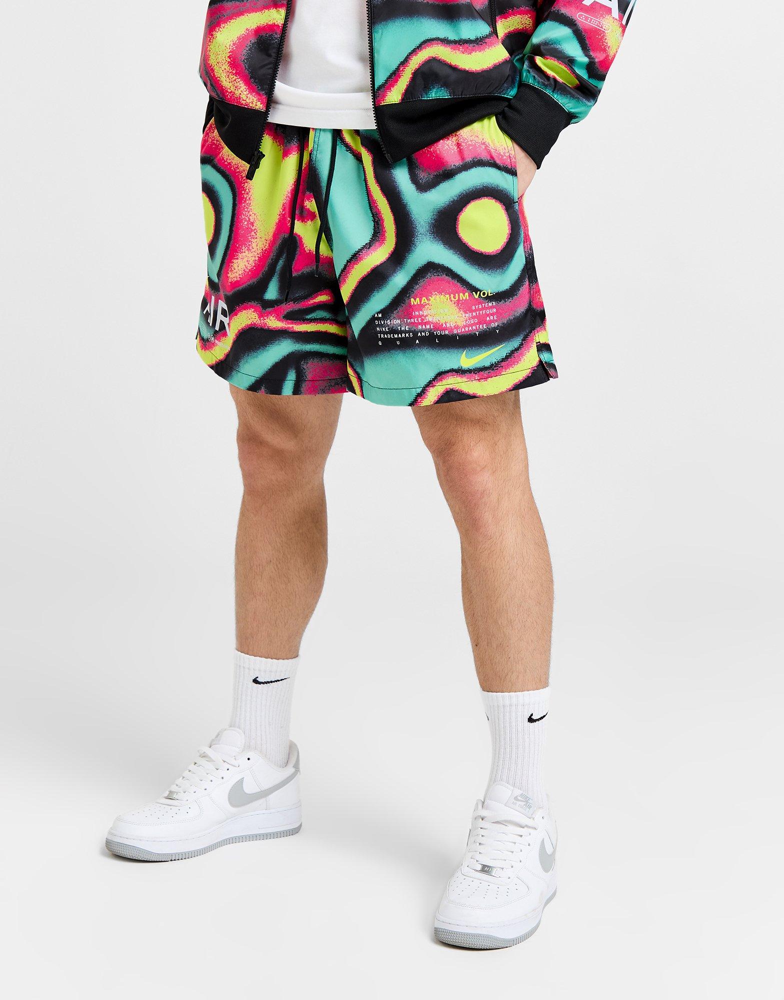 Nike flow all over print shorts online