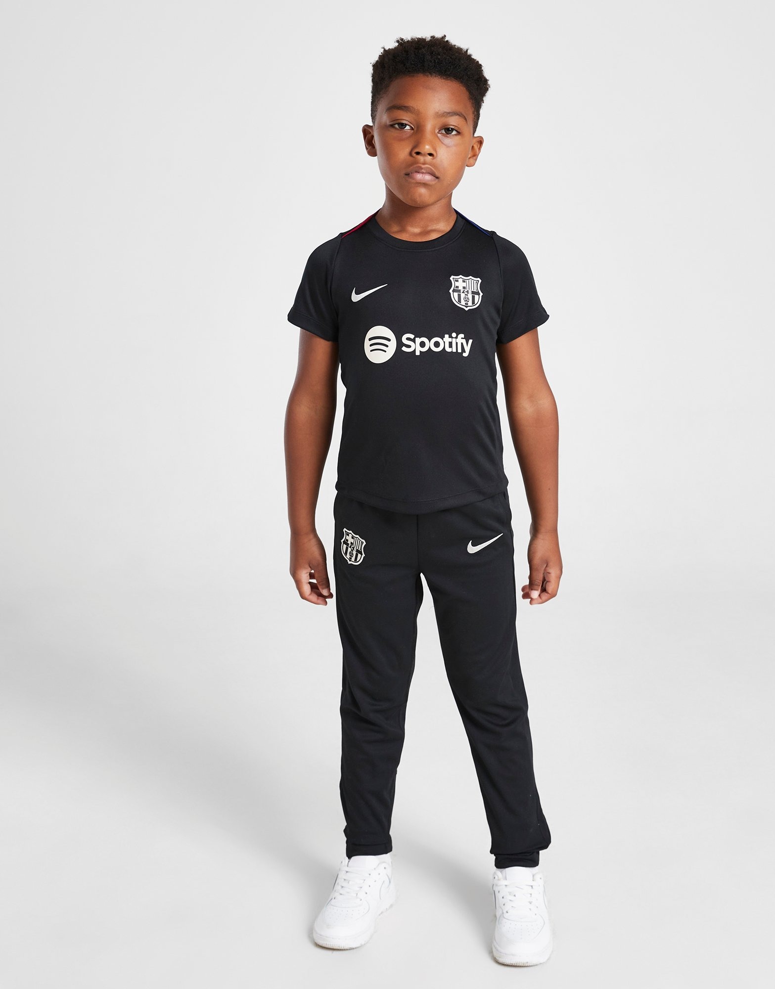 Black Nike FC Barcelona Academy Shirt Children | JD Sports UK