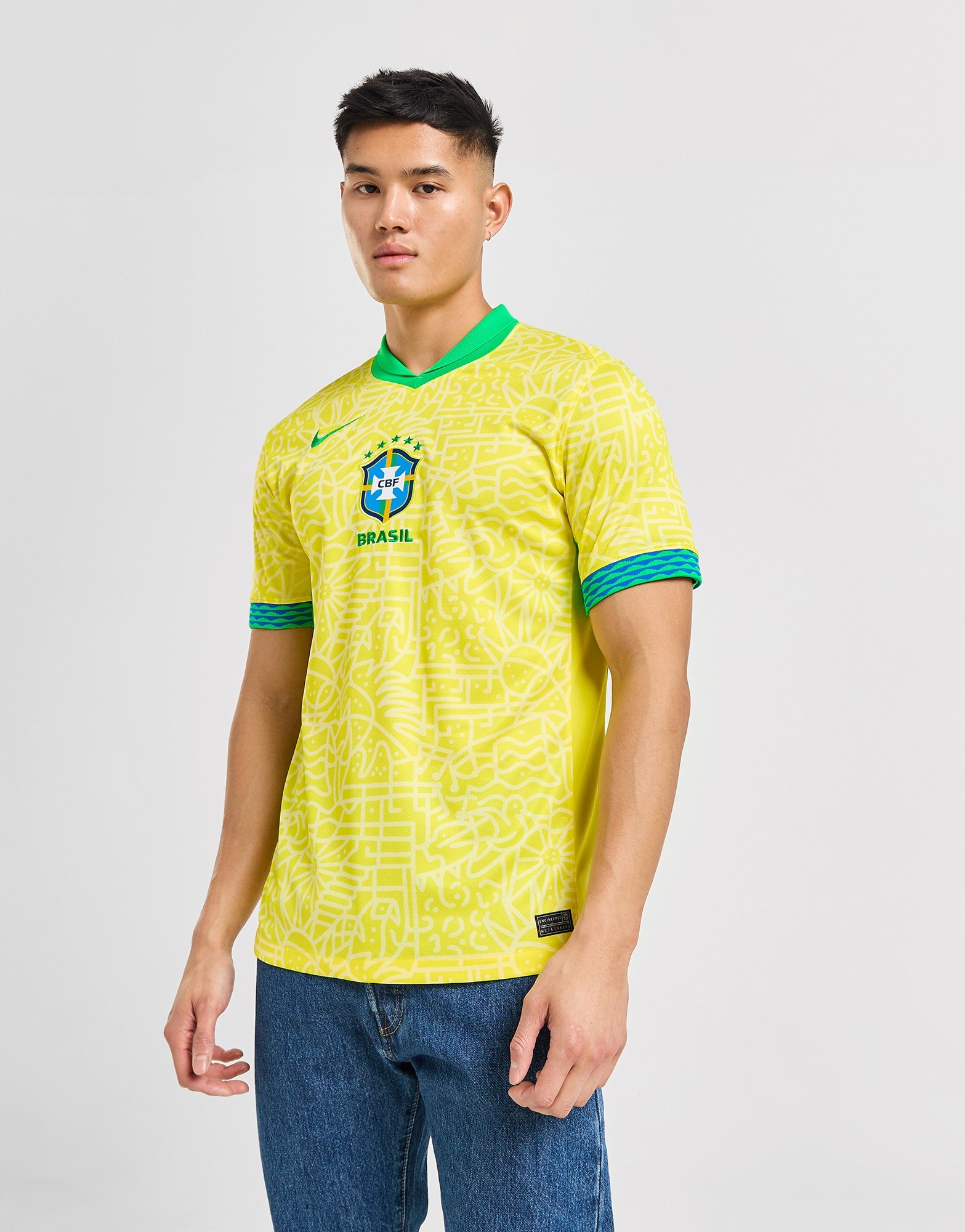 Yellow Nike Brazil 2024 Home Shirt | JD Sports UK