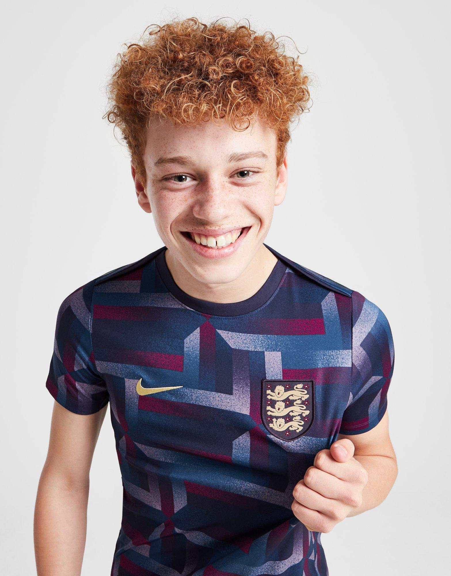 Purple Nike England PreMatch Shirt Junior JD Sports Global