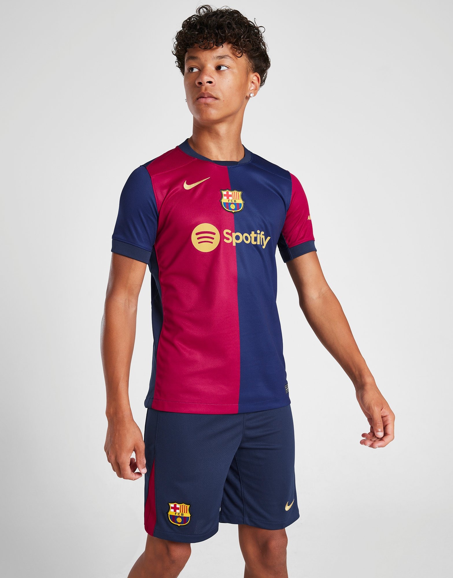 Blue Nike FC Barcelona 2024/25 Home Shorts Junior - JD Sports