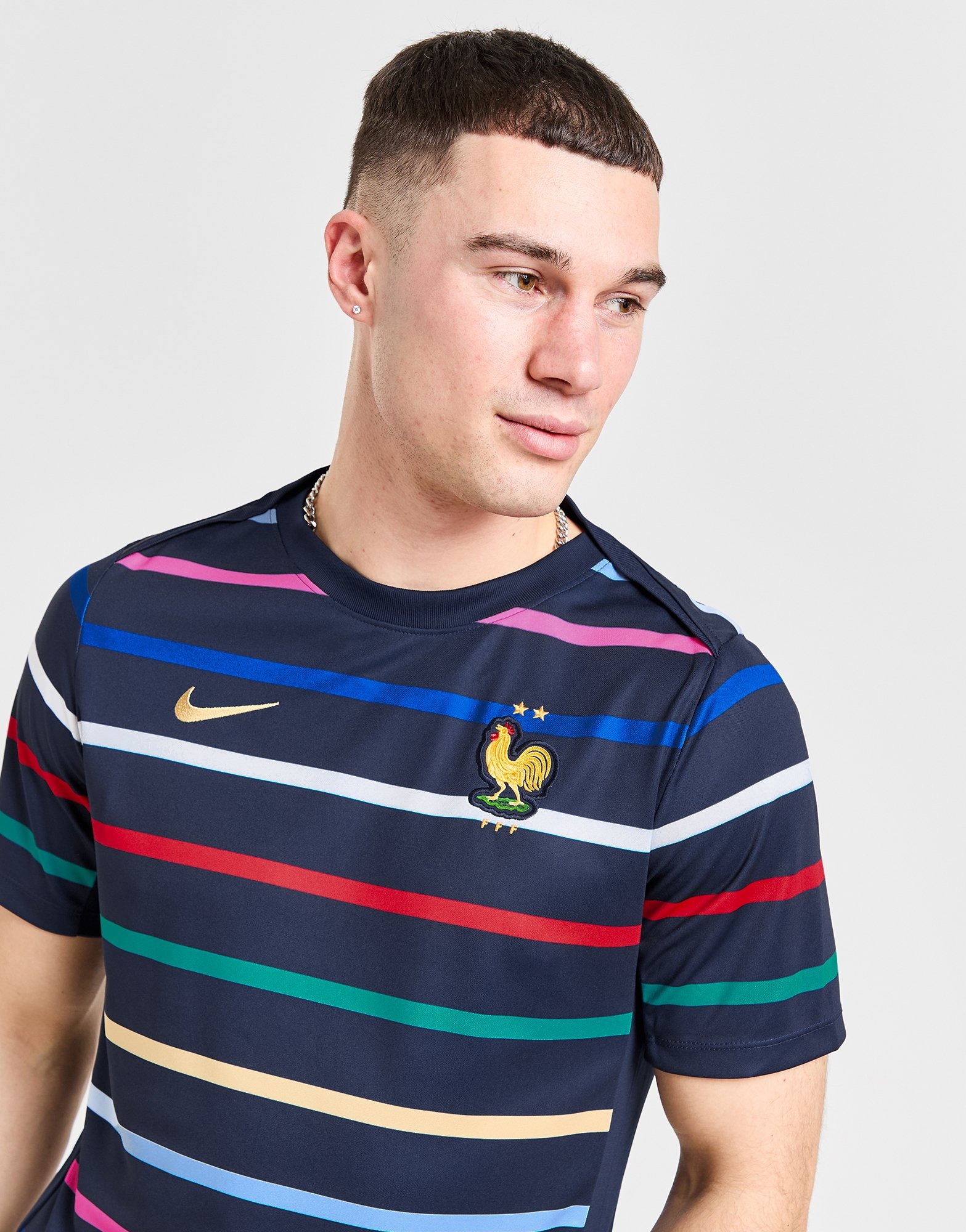 Blå Nike France Pre Match Shirt - JD Sports Danmark