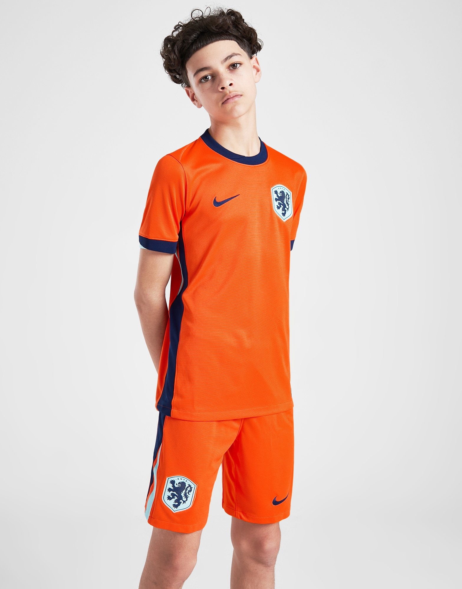 Orange Nike Netherlands 2024 Home Shorts Junior - JD Sports NZ