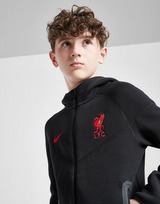 Nike voetbalhoodie met rits over de hele lengte voor jongens Liverpool FC Tech Fleece
