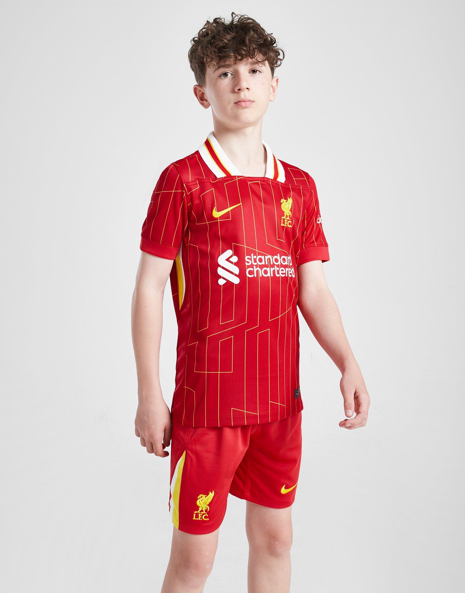 Nike Liverpool FC 2021/22 Home Jersey Kit good Shorts DB2544-688 Red Child Medium $85