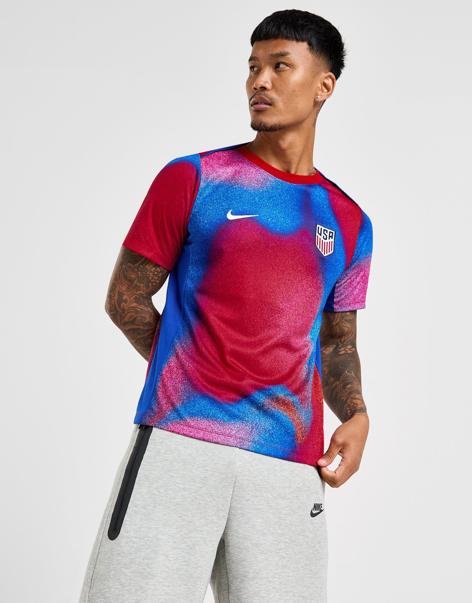 Red Nike USA Pre Match Shirt - JD Sports