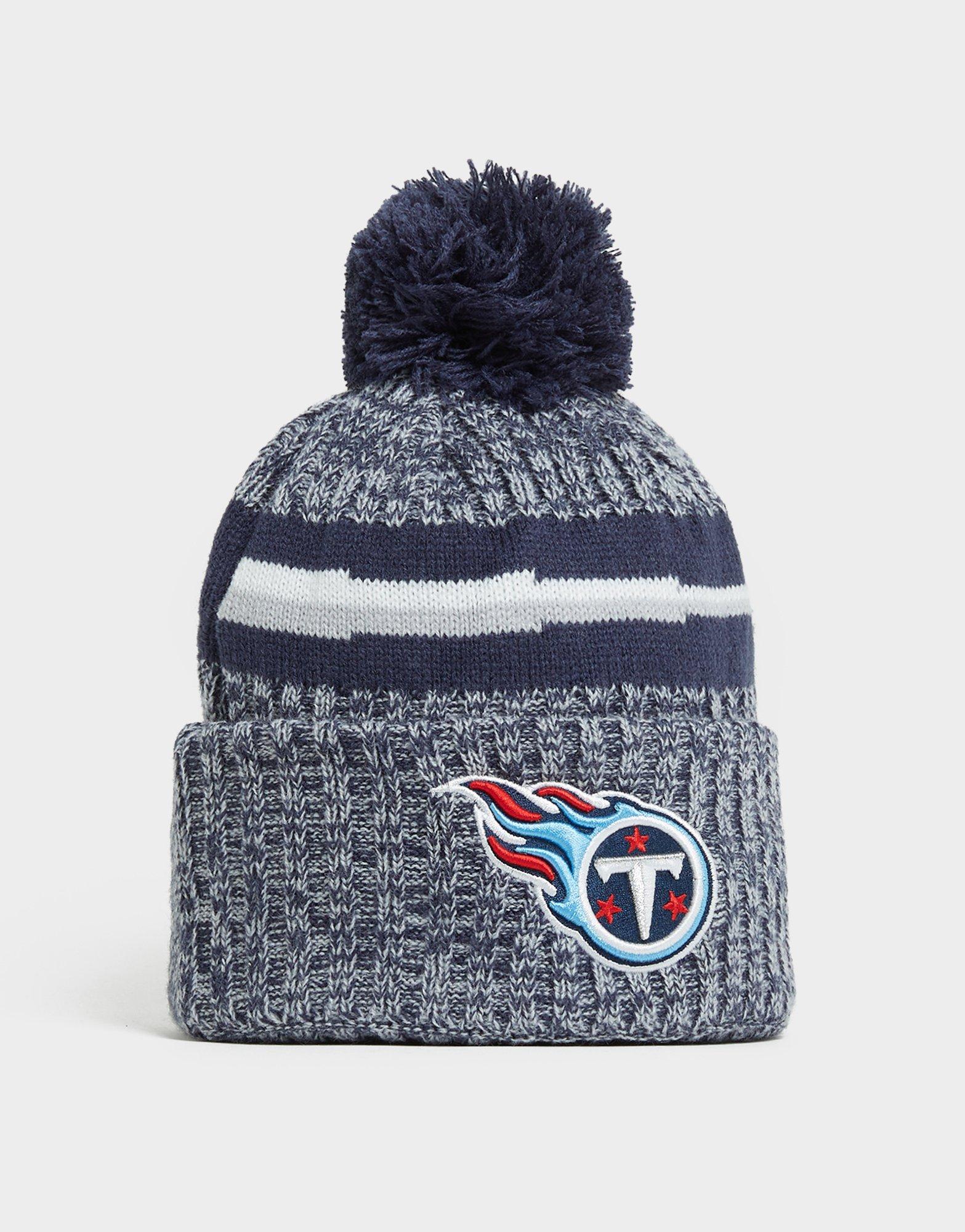 Tennessee Titans New Era knit pom hat beanie NWT NFL OnField 2018 RARE  REVERSE!