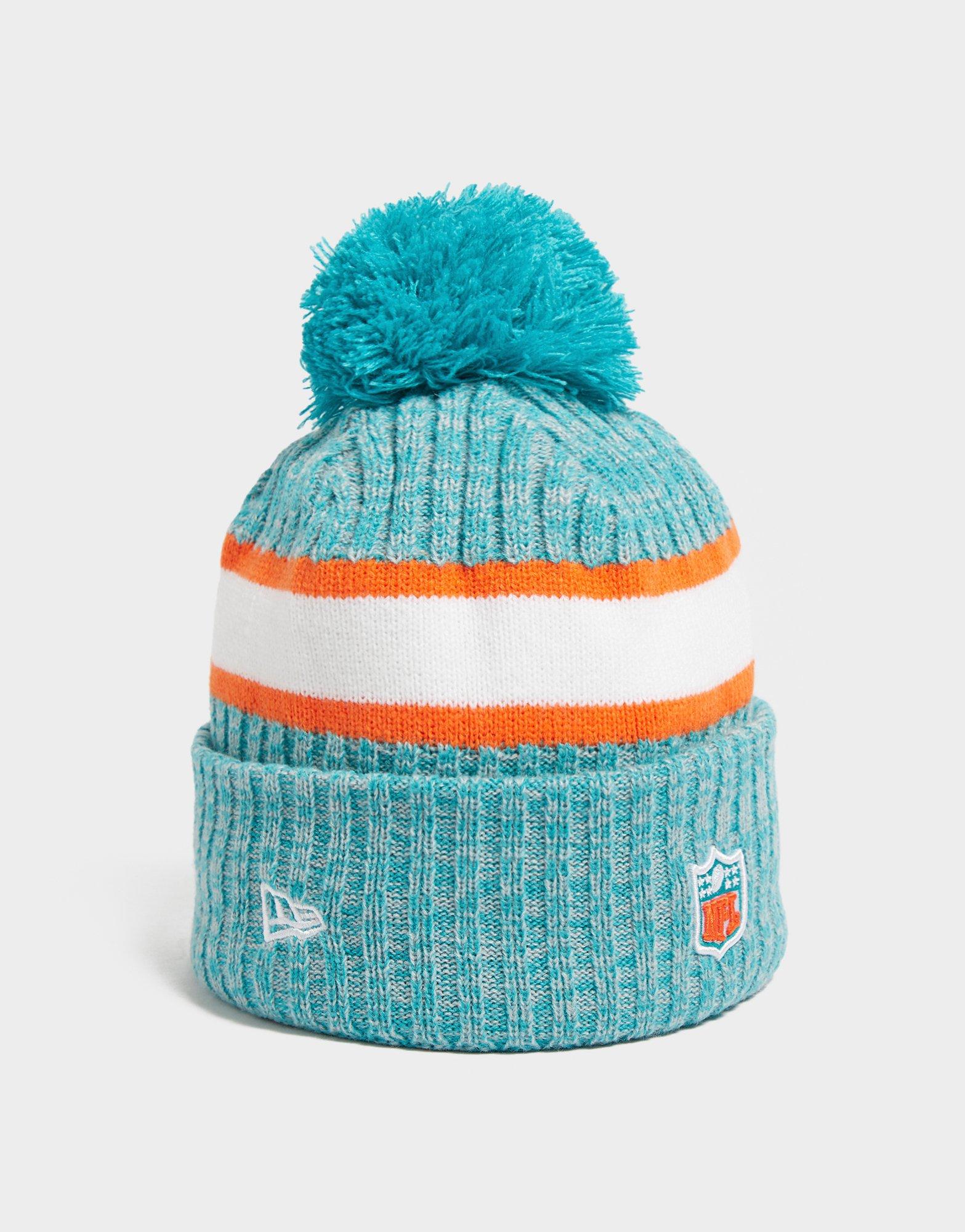 Miami Dolphins 2022 Sideline Cold Weather Sport Knit Pom Beanie