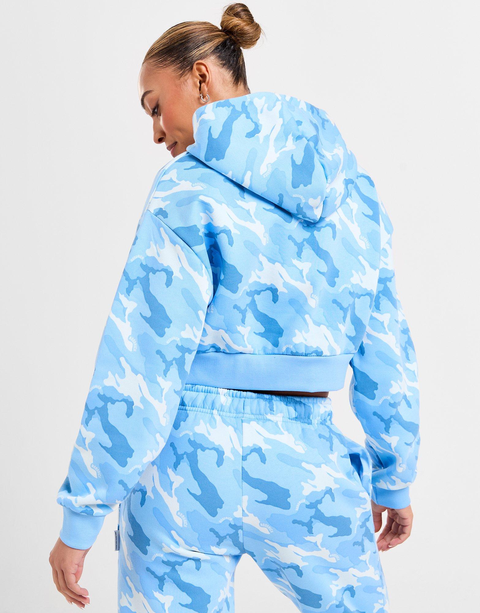 Hoodrich Eden All Over Print Crop Hoodie