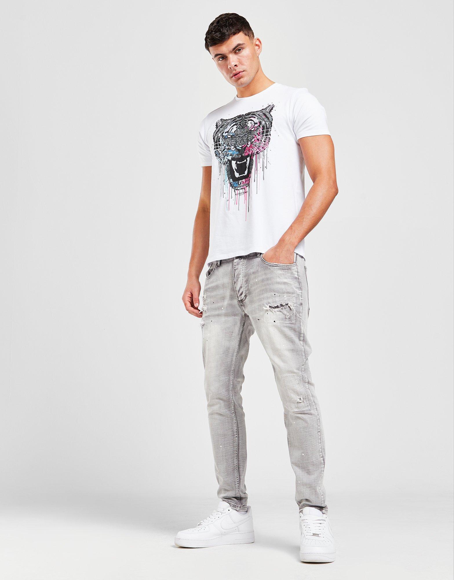 Grey Alessandro Zavetti Argento Denim Jeans JD Sports NZ
