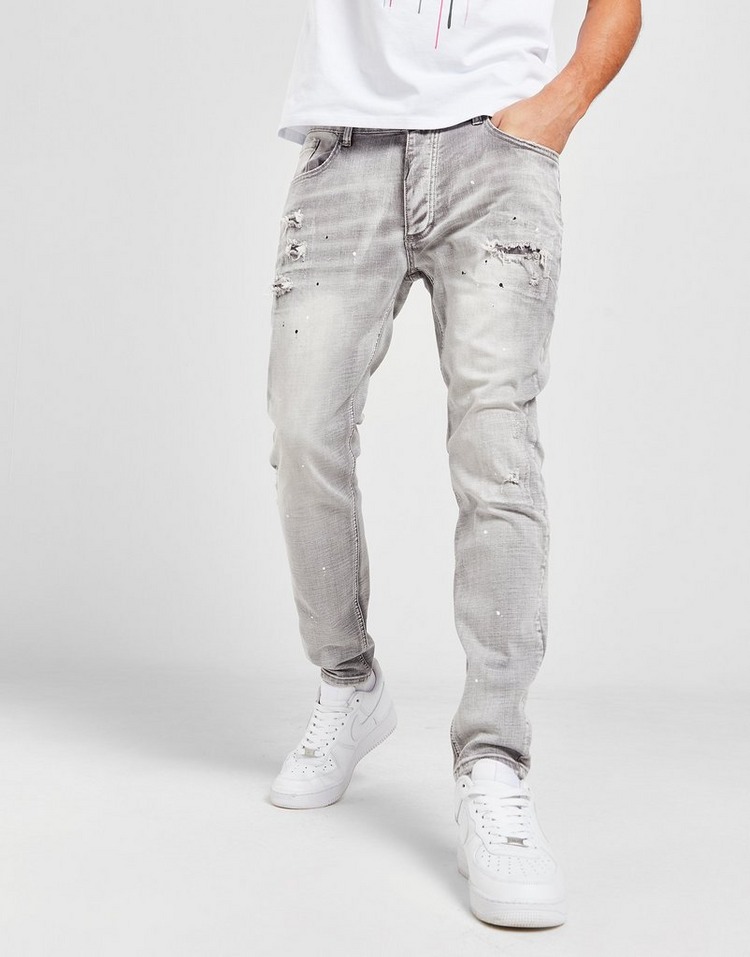 Grey Alessandro Zavetti Argento Denim Jeans | JD Sports UK