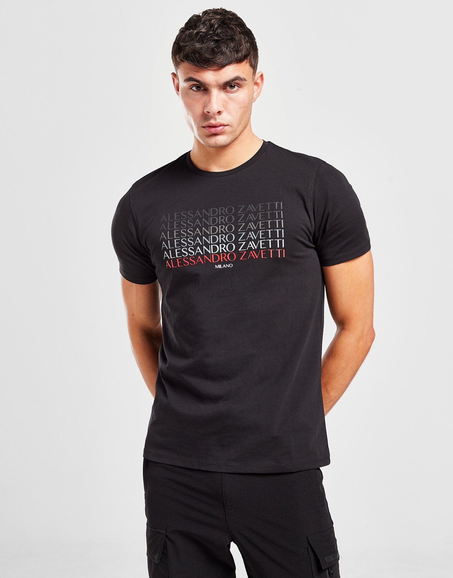 Black Alessandro Zavetti Faldo T-Shirt | JD Sports UK