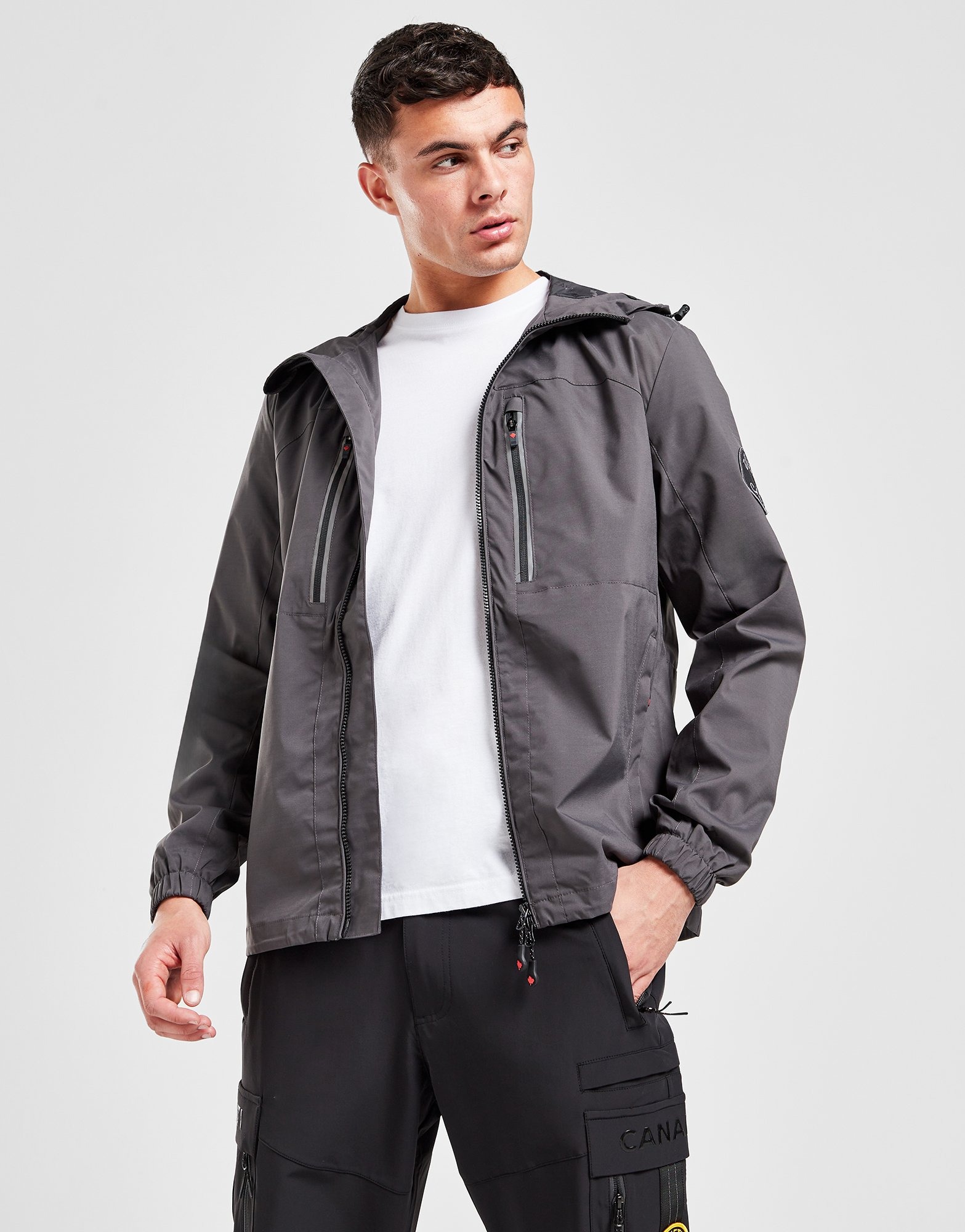 Grey Zavetti Canada Tavoleto Windrunner Jacket JD Sports Global