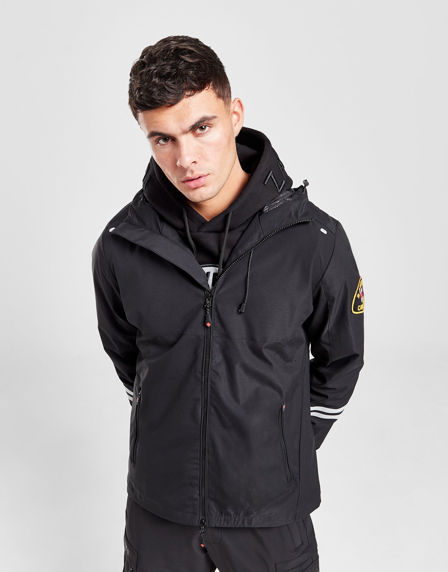 Black Zavetti Canada Avorino Windrunner Jacket Jd Sports Uk