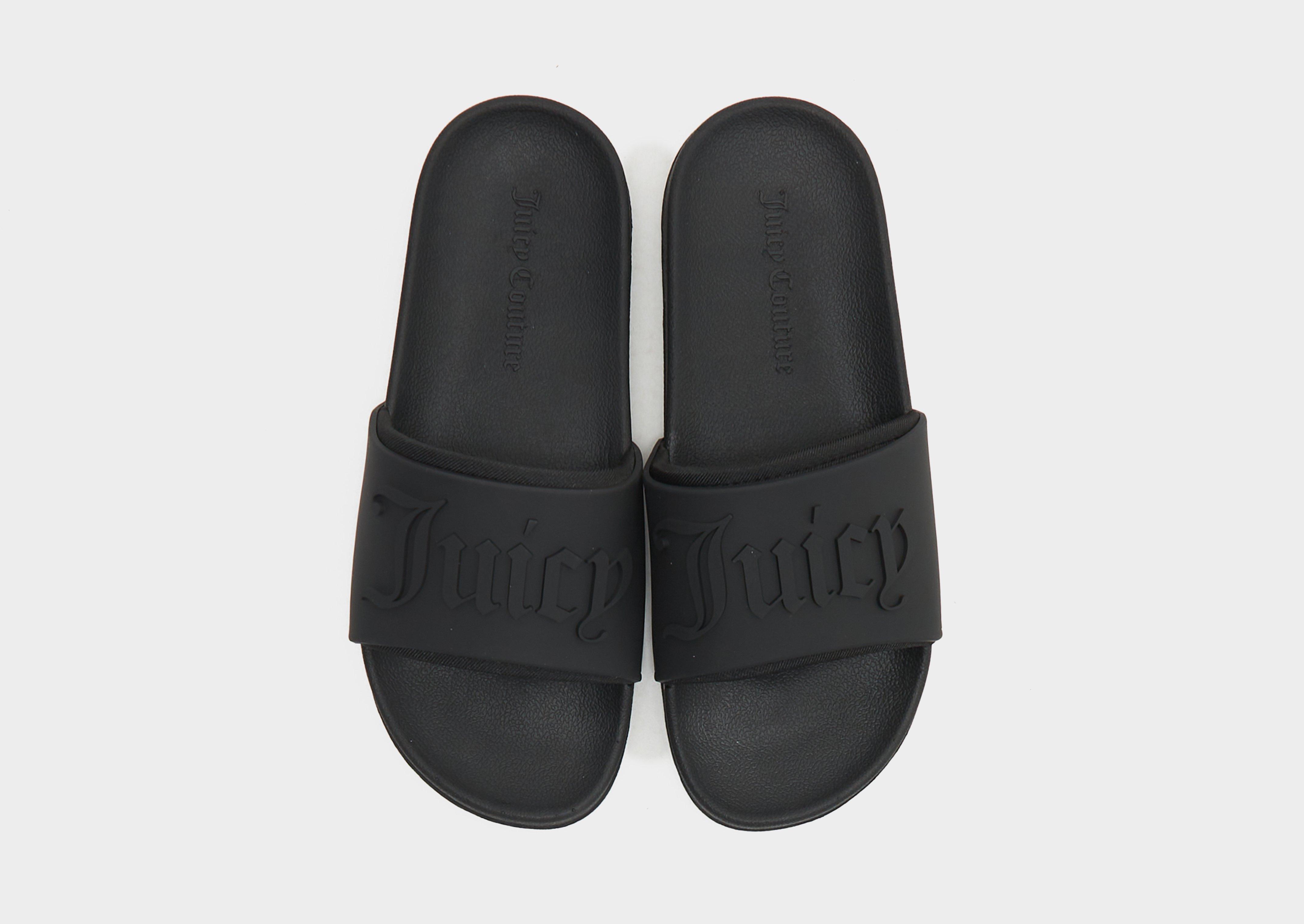 JUICY COUTURE 関税込 ブレアナ スライド レディース Juicy Couture Breanna Embossed Slider Black