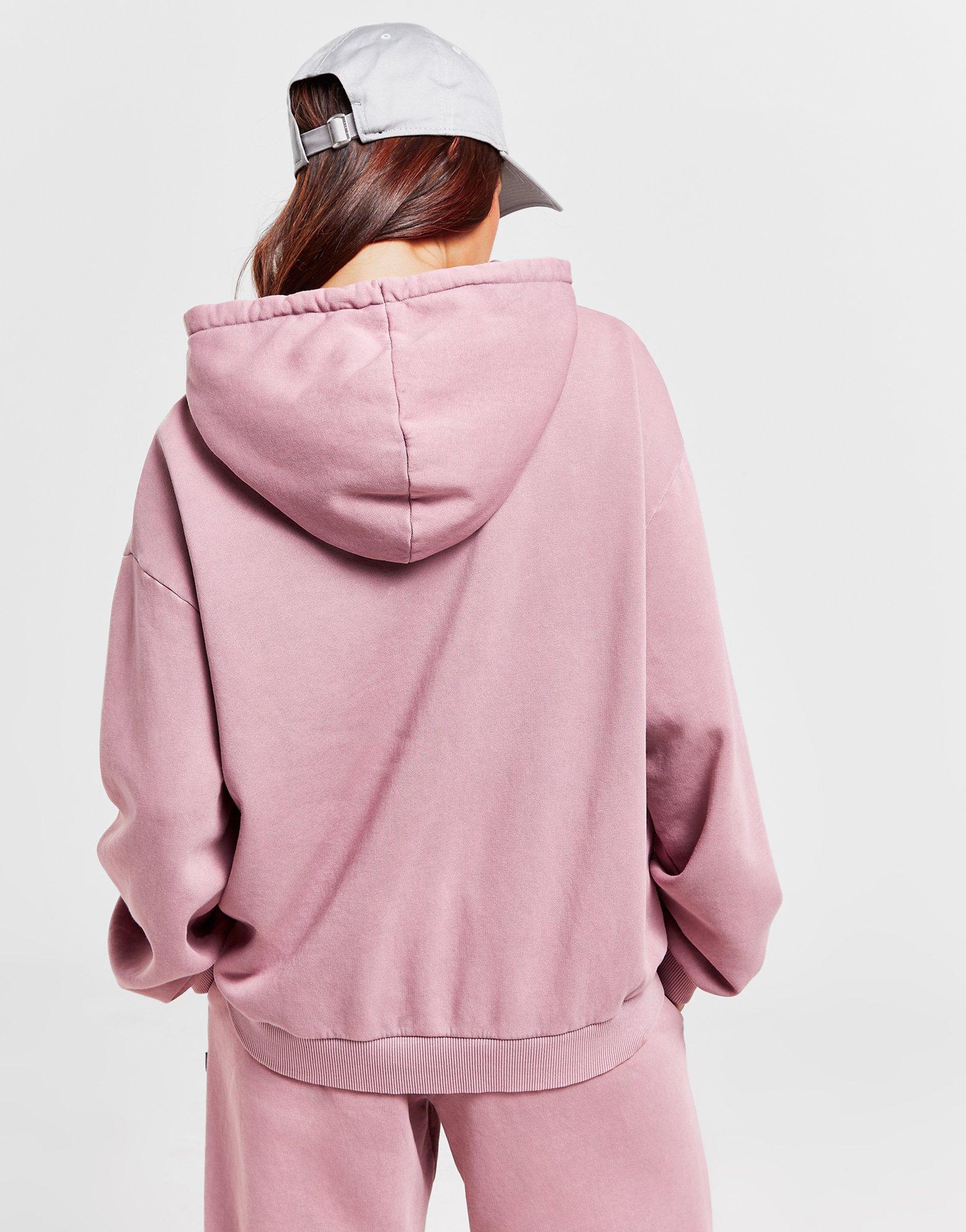 Pink New Balance Small Logo Wash Hoodie JD Sports UK