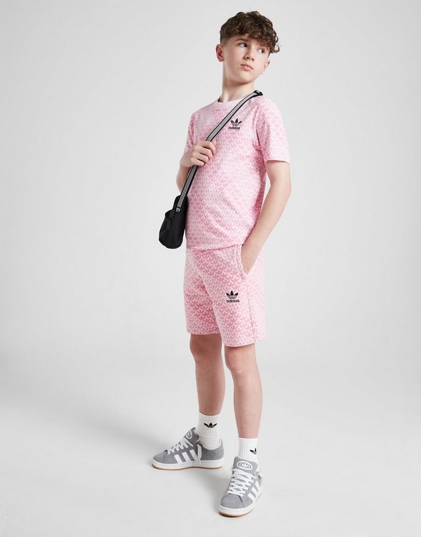 adidas Originals Trefoil Mono All-Over-Print Shorts Kinder