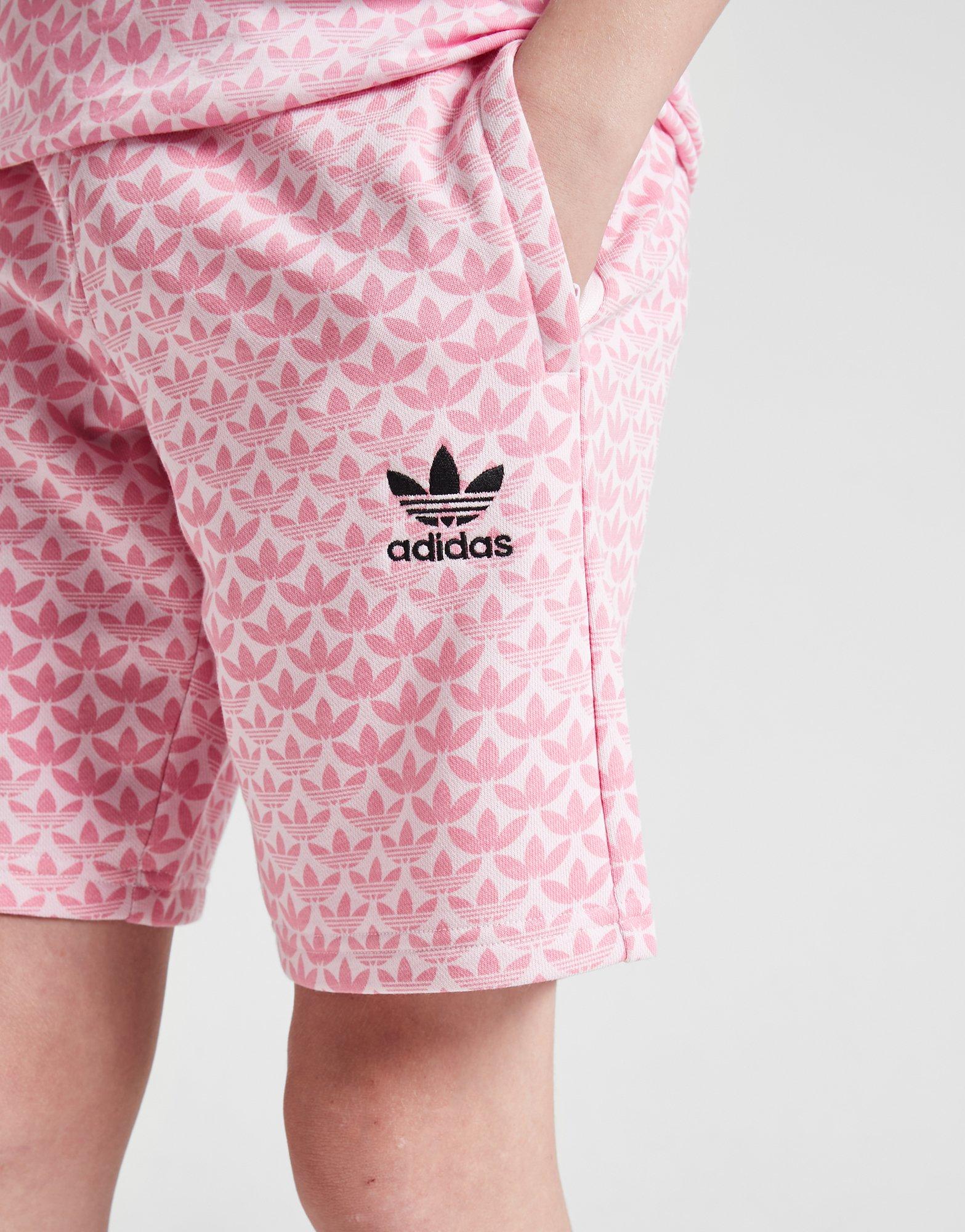 adidas Originals Trefoil Mono All Over Print Shorts Junior