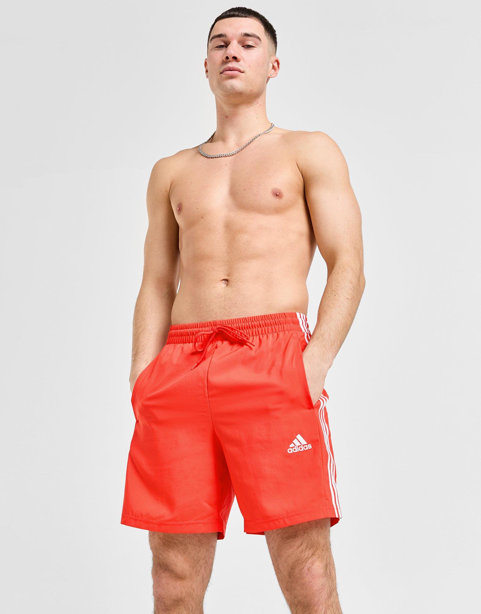 Red adidas Badge Of Sport Woven Swim Shorts JD Sports Global