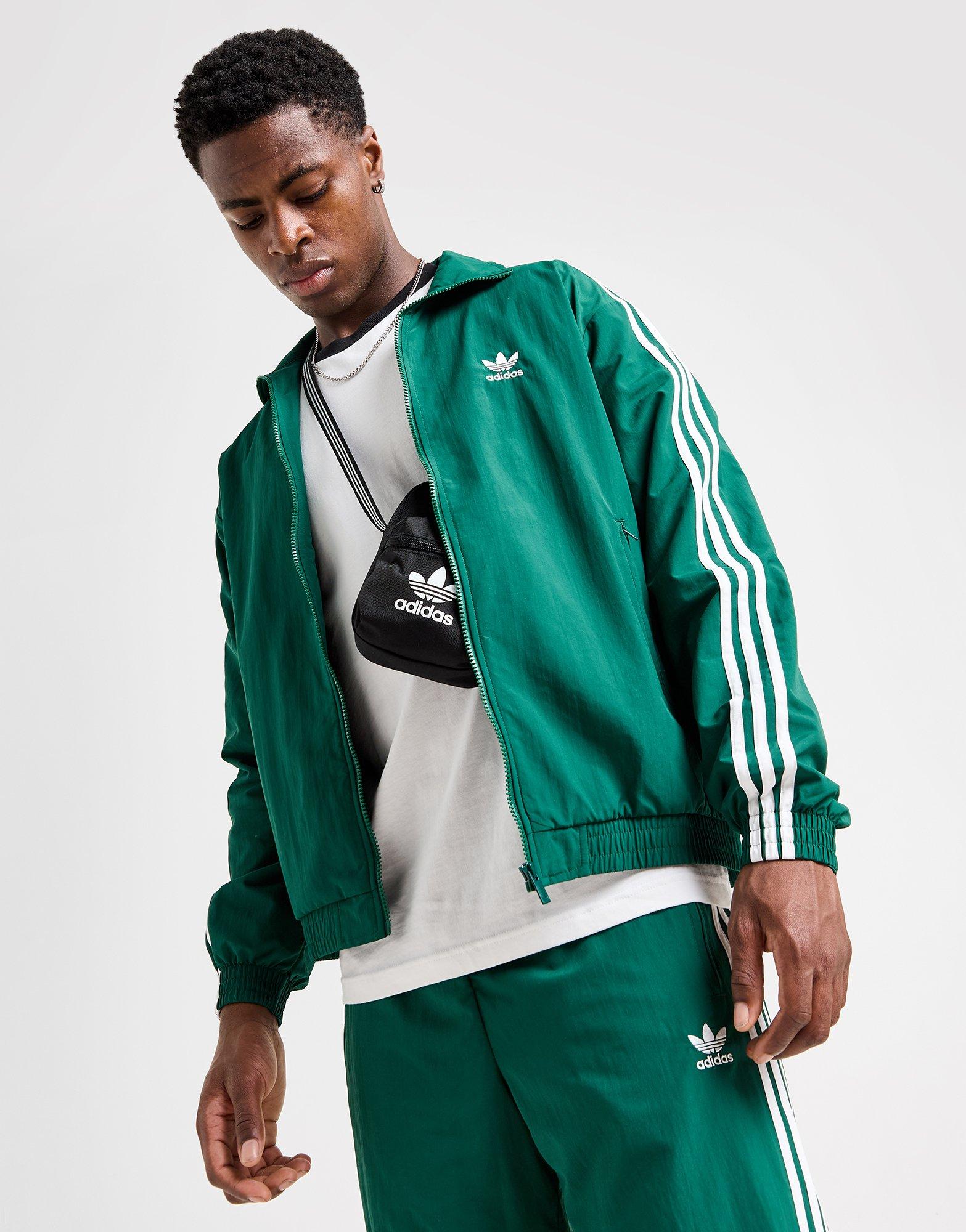 Green adidas Originals Woven Firebird Track Top | JD Sports UK